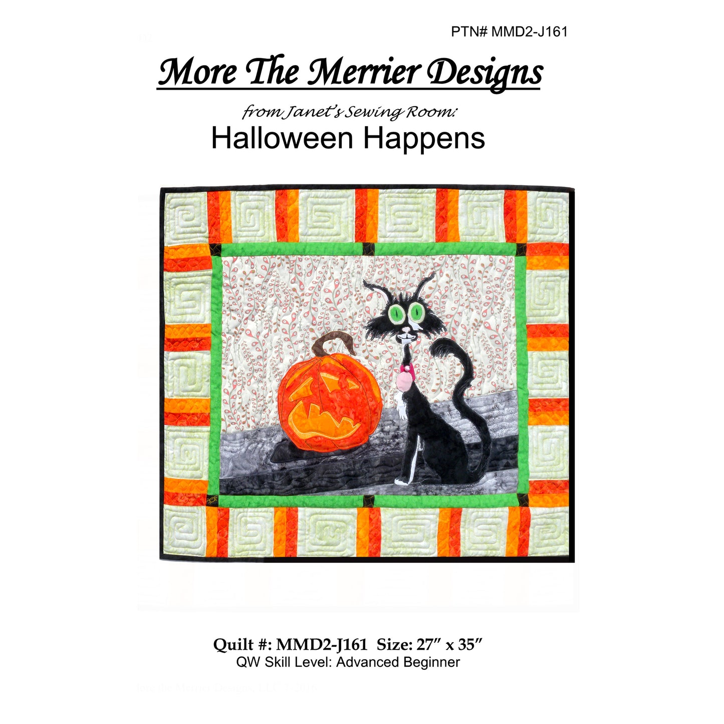 Halloween Happens Wall Hanging pattern cover.