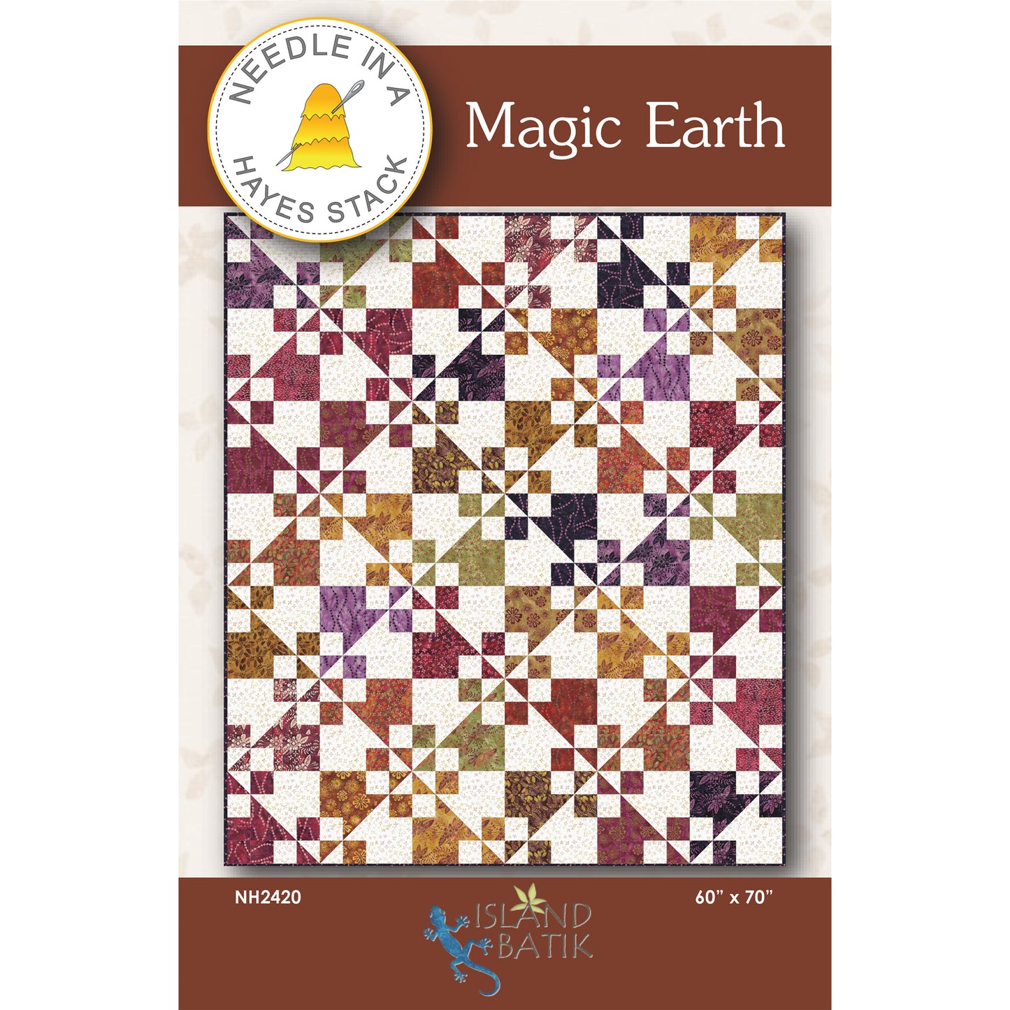 Cover image of pattern for Magic Earth Quilt.