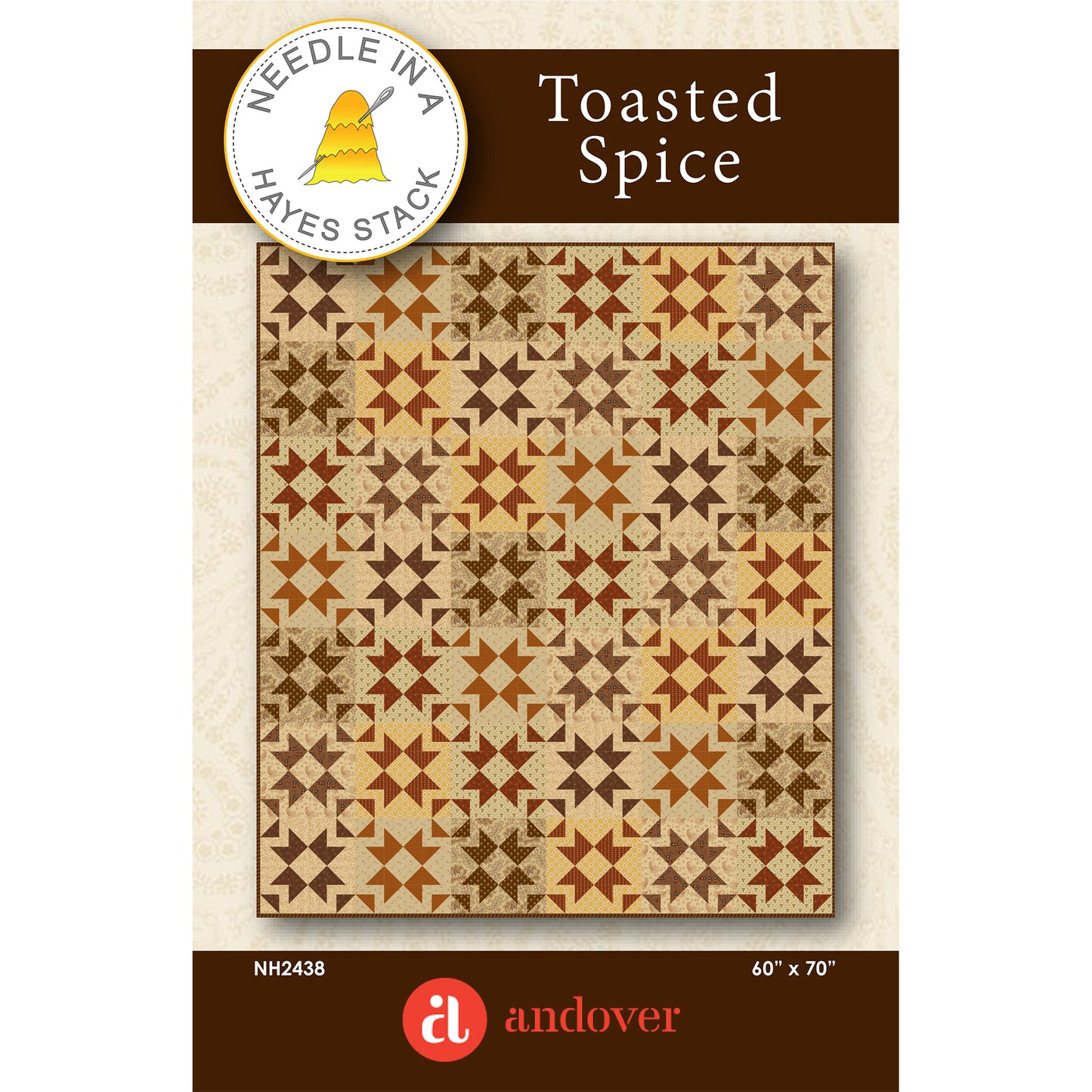 Cover image of pattern for Toasted Spice quilt.