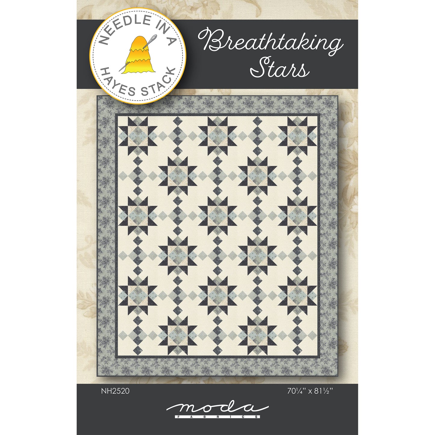 Cover image of pattern for Breathtaking Stars quilt.