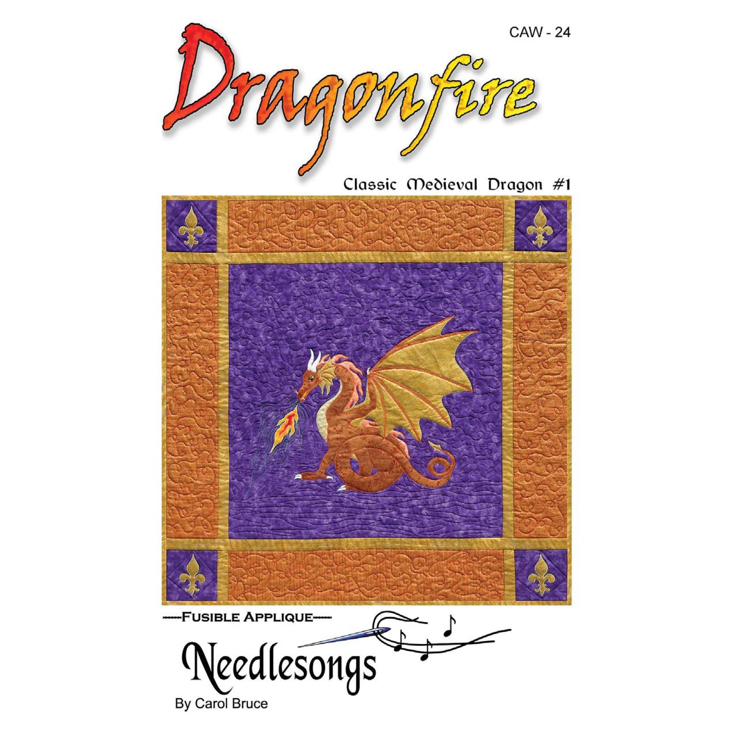 Dragonfire Wall Hanging Pattern NS-24 - Paper Pattern