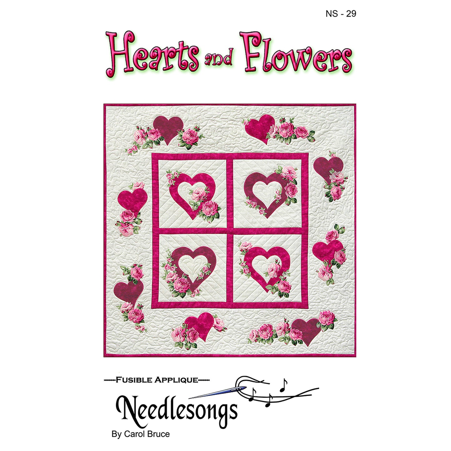 Hearts and Flowers Pattern NS-29 - Paper Pattern