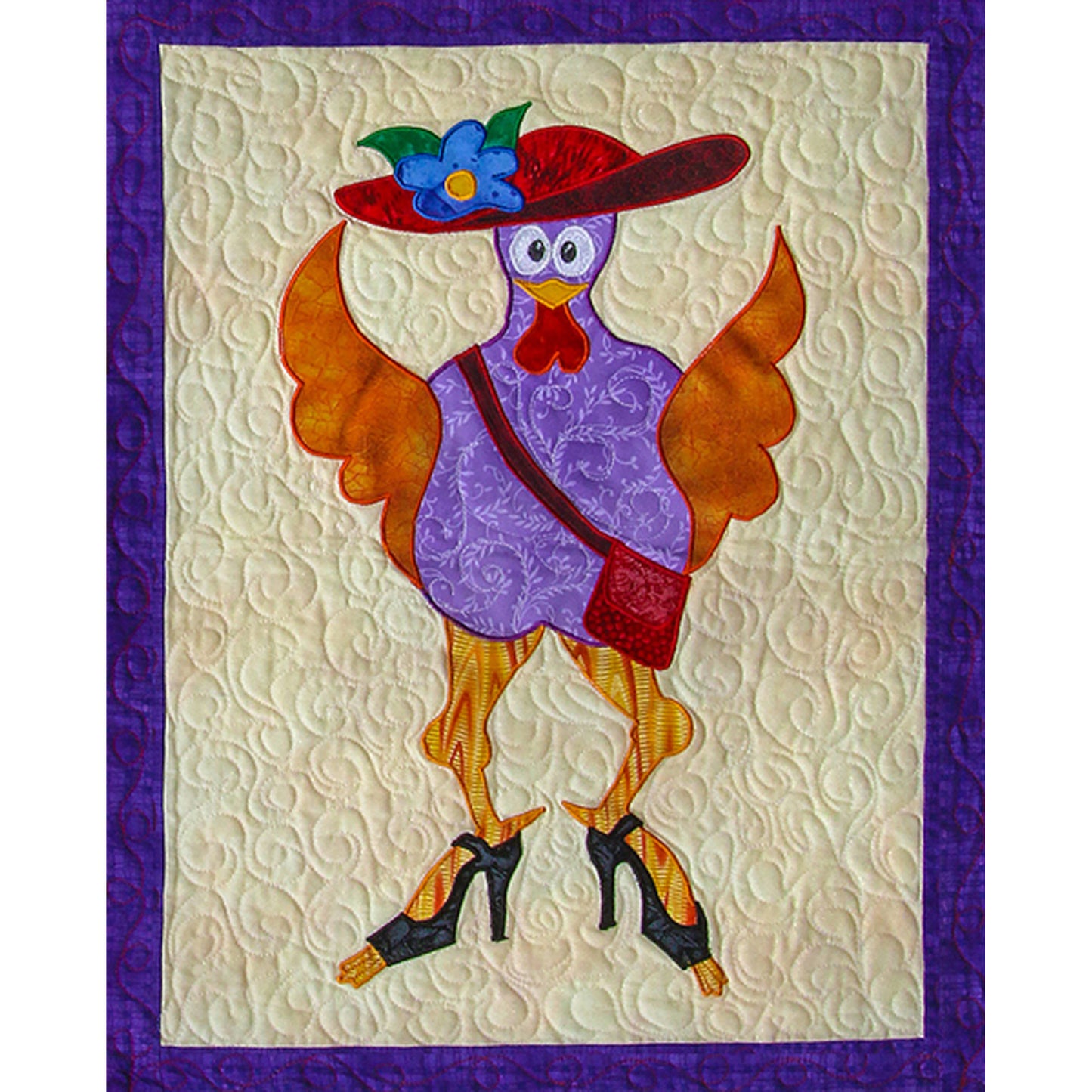 Hens on Heels Quilt NS-5e - Downloadable Pattern