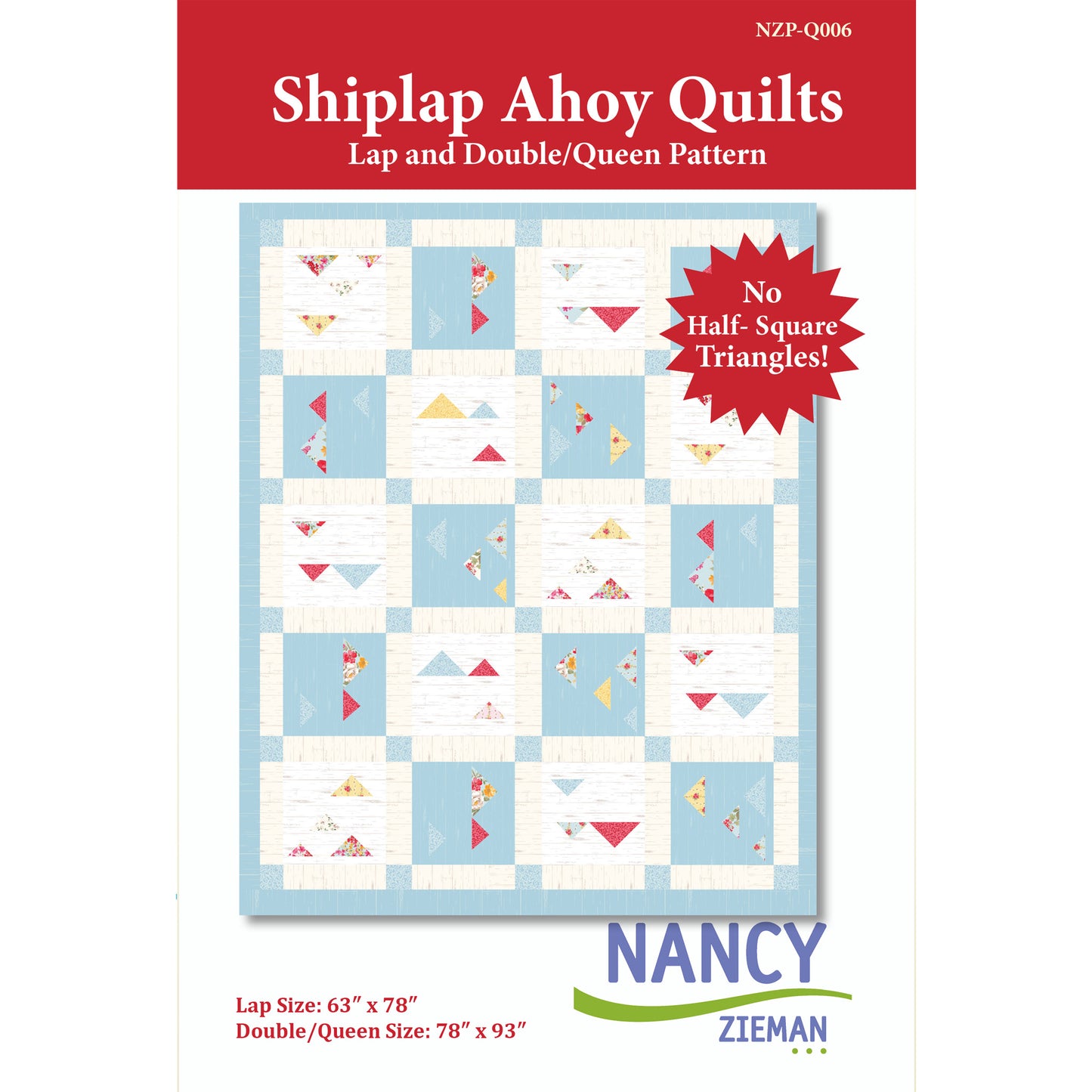 Shiplap Ahoy Quilts Pattern NZP-Q006 - Paper Pattern