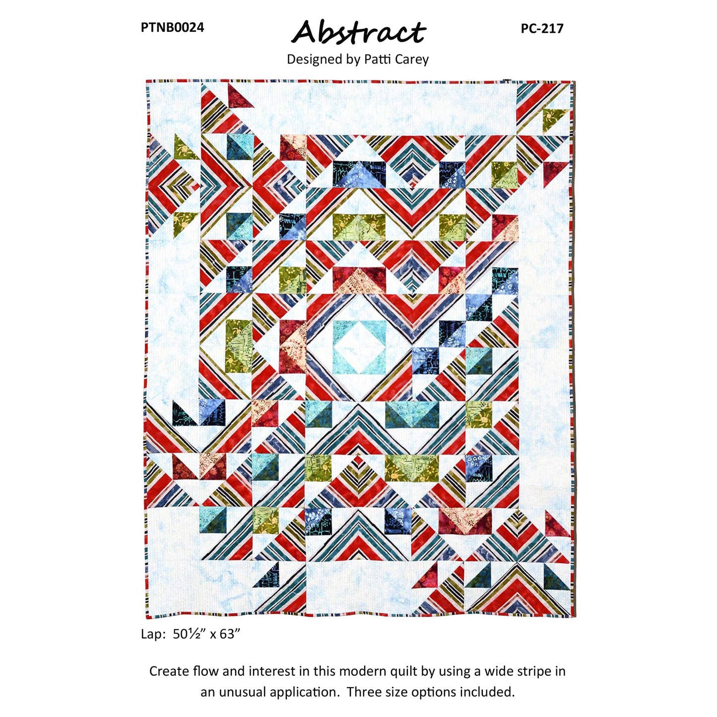 Abstract Quilt Pattern PC-217 - Paper Pattern