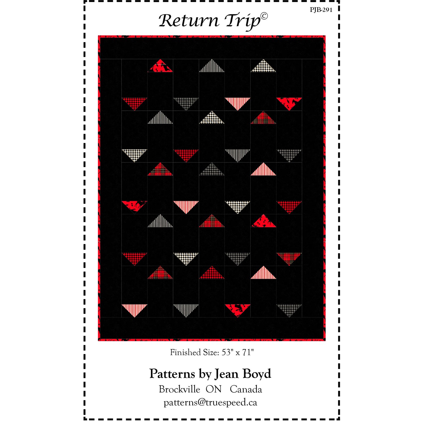 Return Trip Quilt Pattern PJB-291 - Paper Pattern