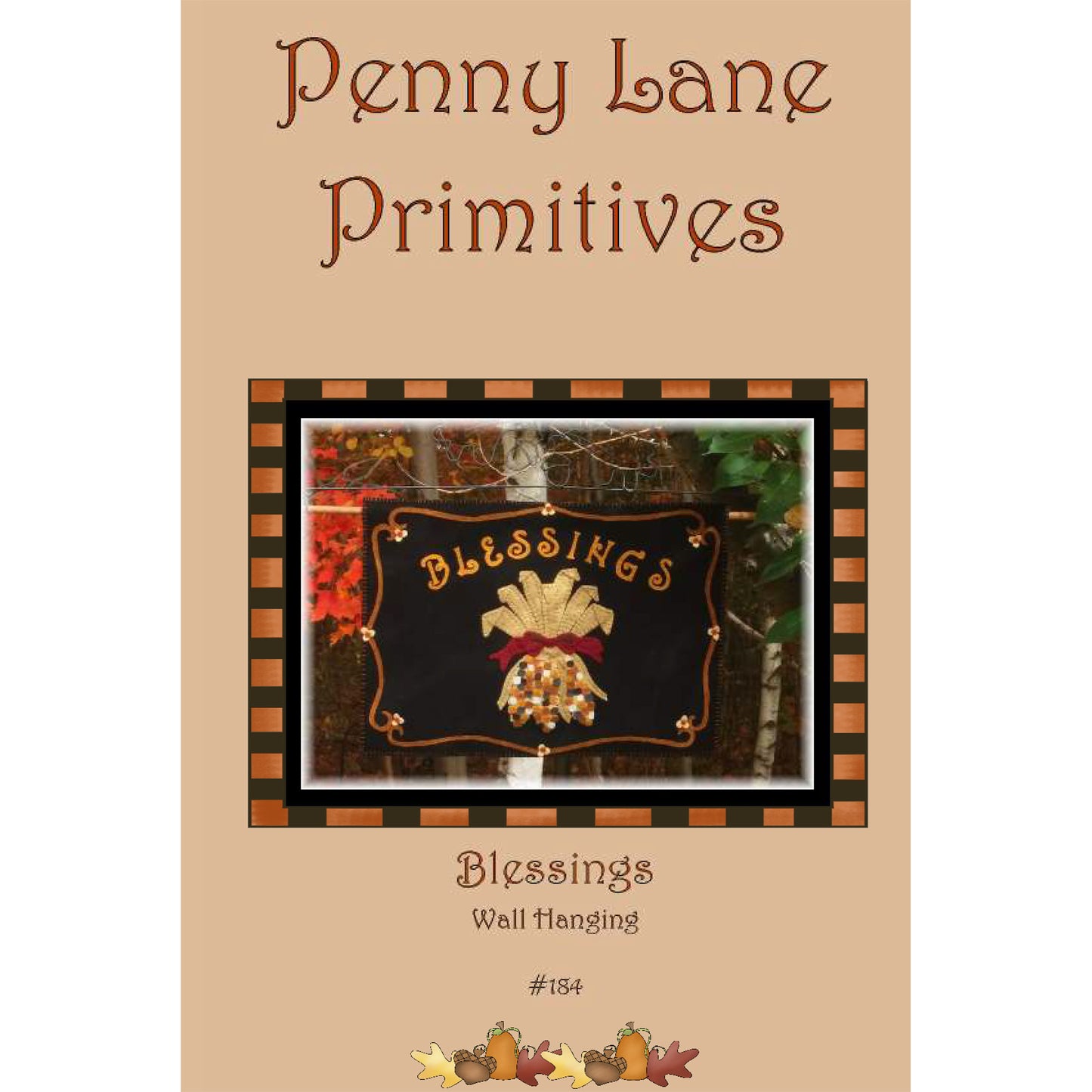 Cover image of pattern for Blessings wall hanging.