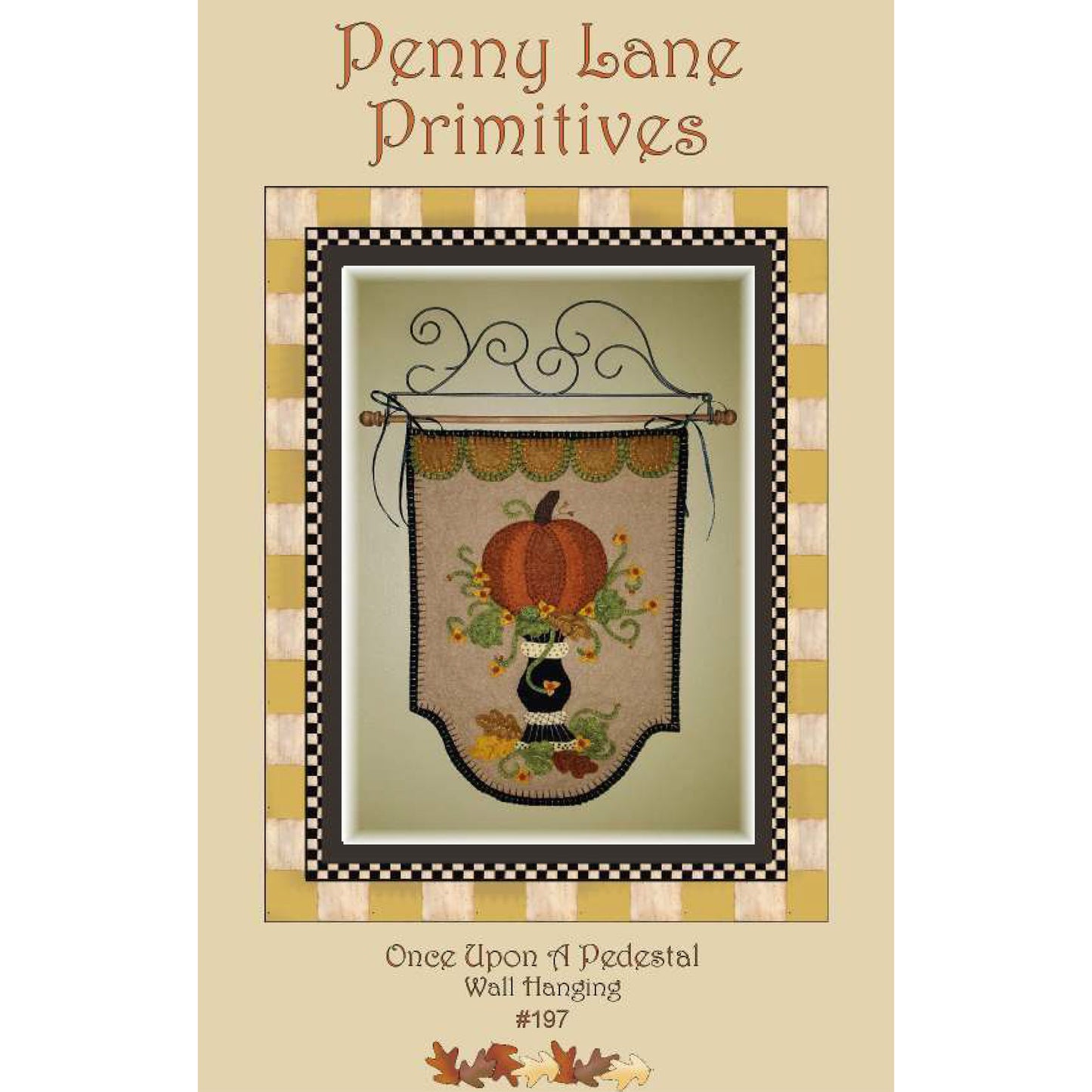Once Upon A Pedestal Wall Hanging Pattern PLP-197 - Paper Pattern