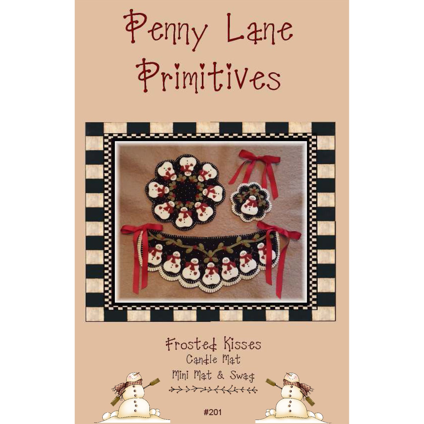 Frosted Kisses Candle Mat/Swag/Mini Mat Pattern PLP-201 - Paper Pattern