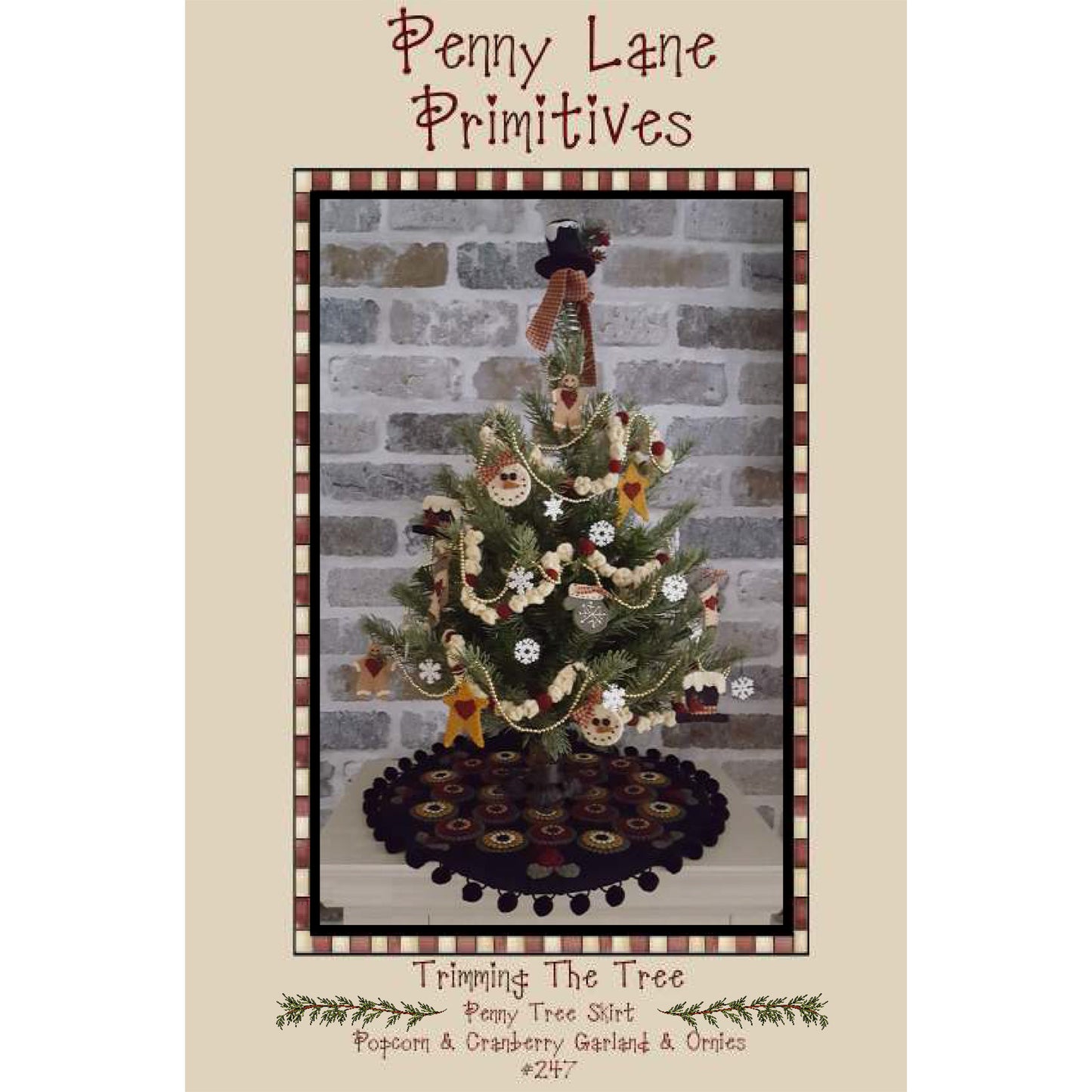 Trimming the Tree Penny Tree Skirt, Garland & Ornies PLP-247e - Downloadable Pattern