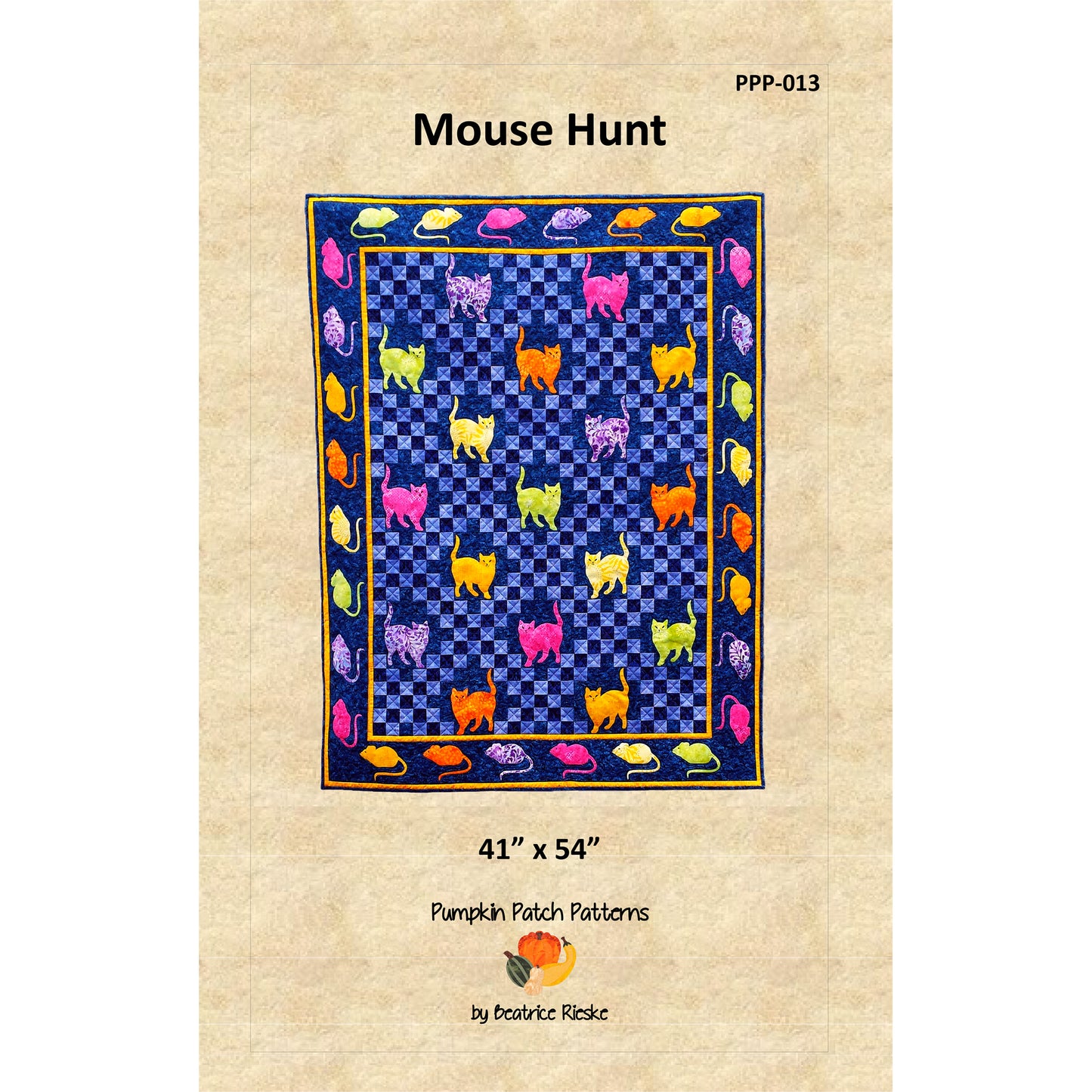 Mouse Hunt Quilt Pattern PPP-013 - Paper Pattern