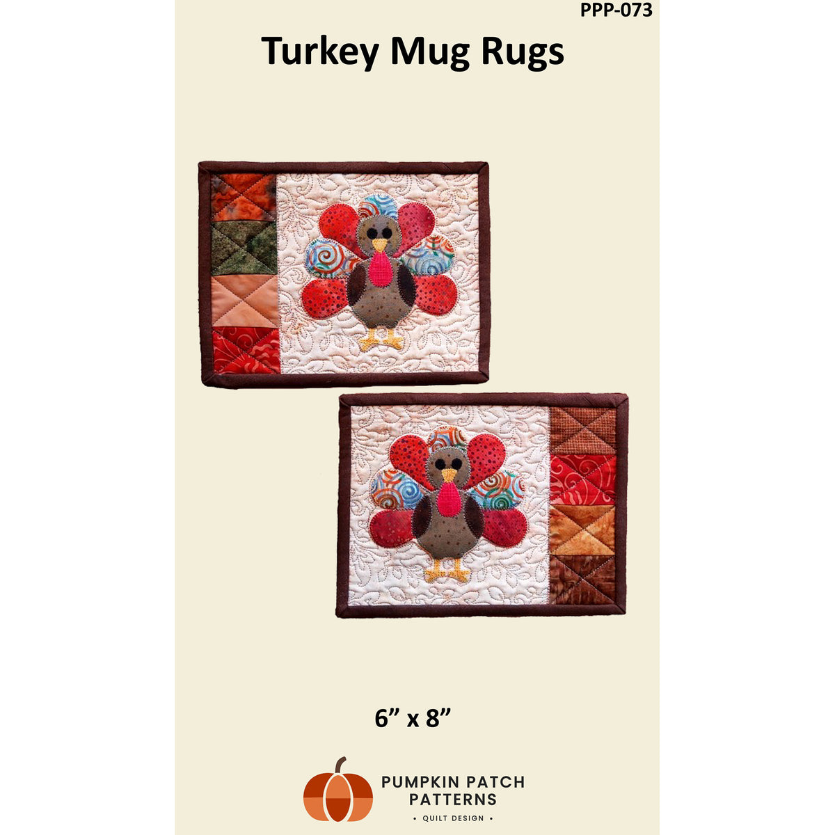 Turkey Mug Rugs PPP-073e - Downloadable Pattern