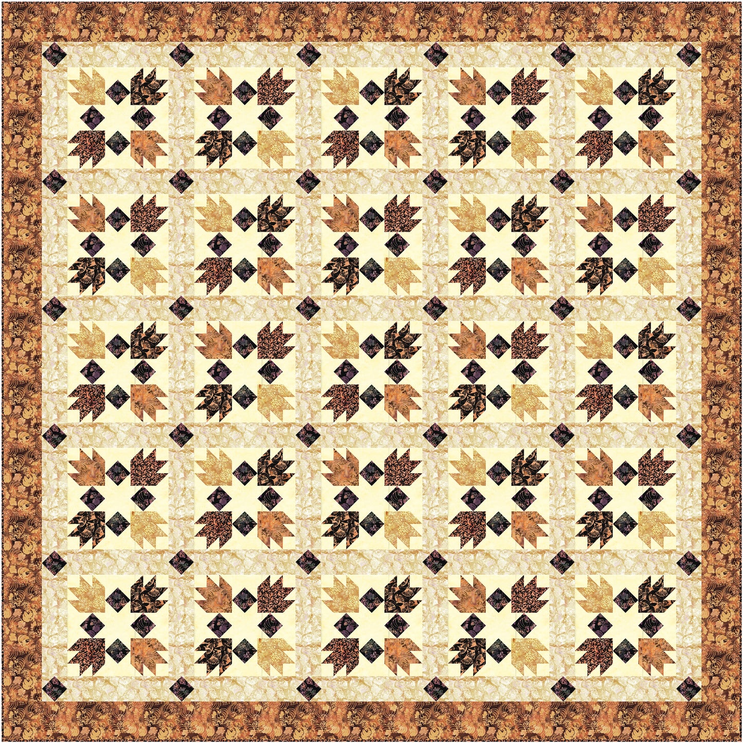Drifting Leaves Quilt Pattern PQ-076w - Wholesale Product