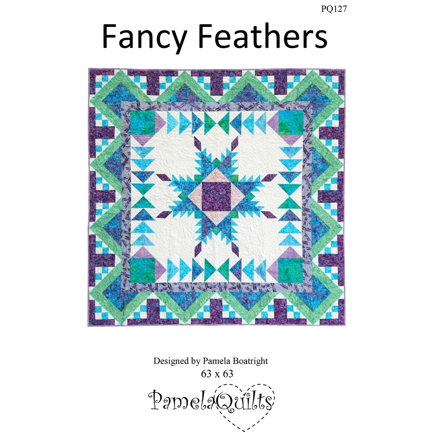 Fancy Feathers Quilt Pattern PQ-127 - Paper Pattern