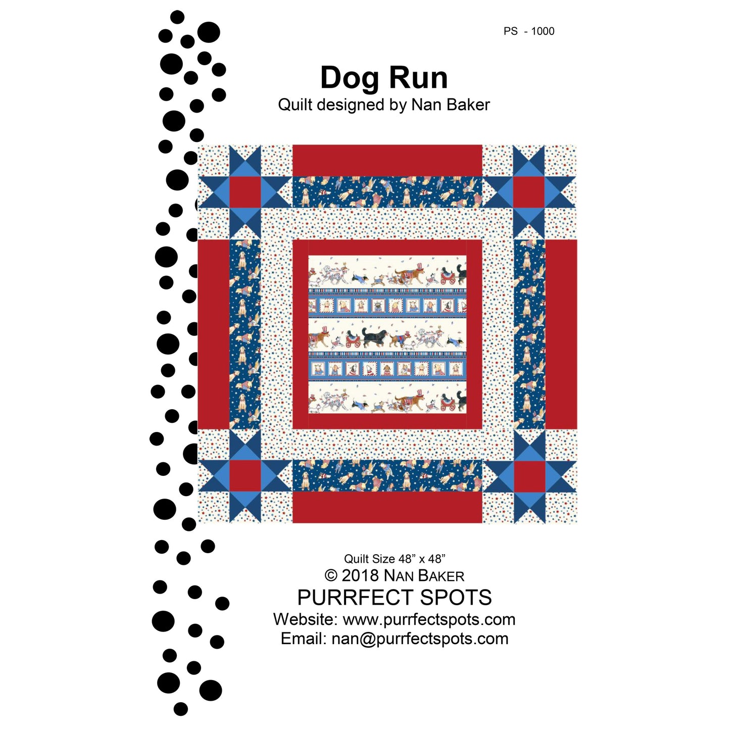 Dog Run Quilt PS-1000e - Downloadable Pattern