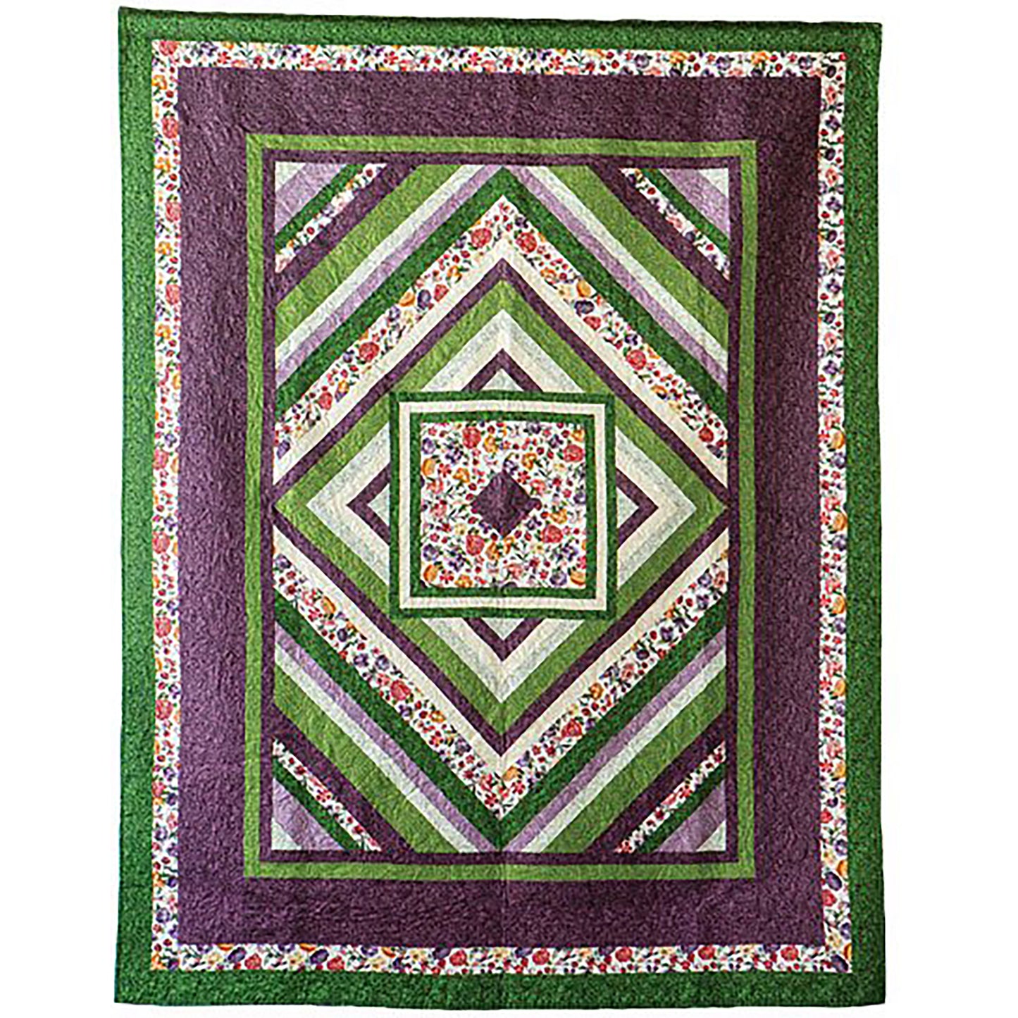 A Splash of Cream Quilt is a dynamic and striking quilt.