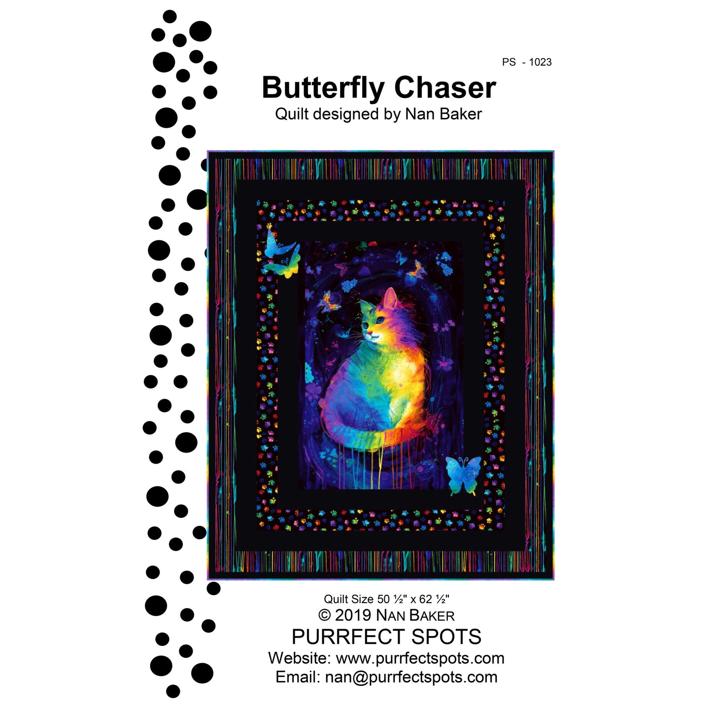 Butterfly Chaser Quilt PS-1023e - Downloadable Pattern