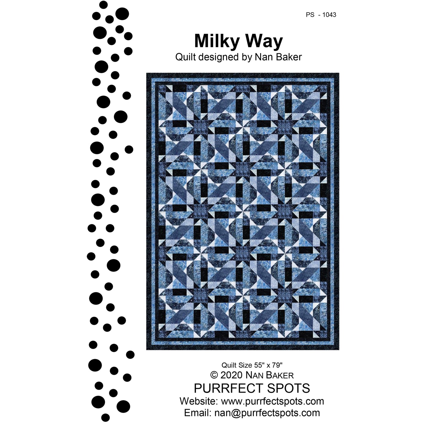 Milky Way Quilt Pattern PS-1043 - Paper Pattern