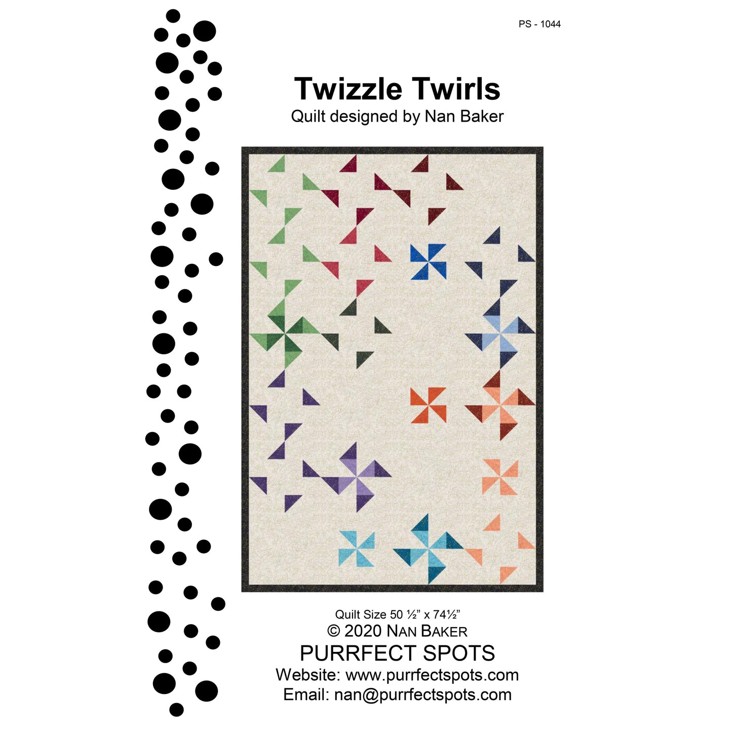 Twizzle Twirls Quilt Pattern PS-1044 - Paper Pattern