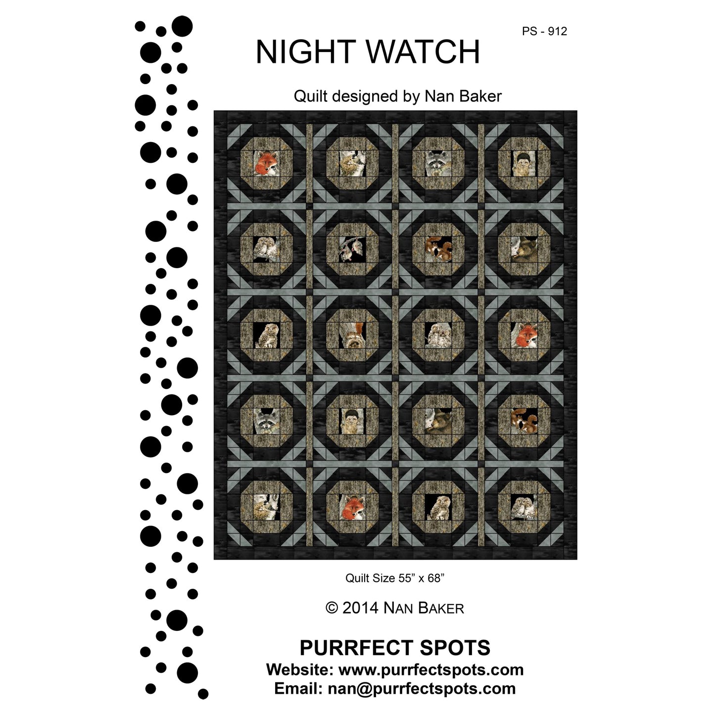 Night Watch Quilt Pattern PS-912 - Paper Pattern