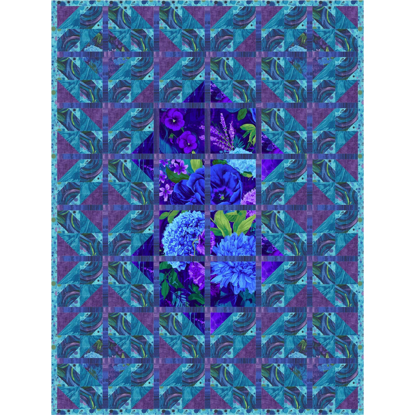 Blue Velvet Quilt Pattern PS-934 - Paper Pattern