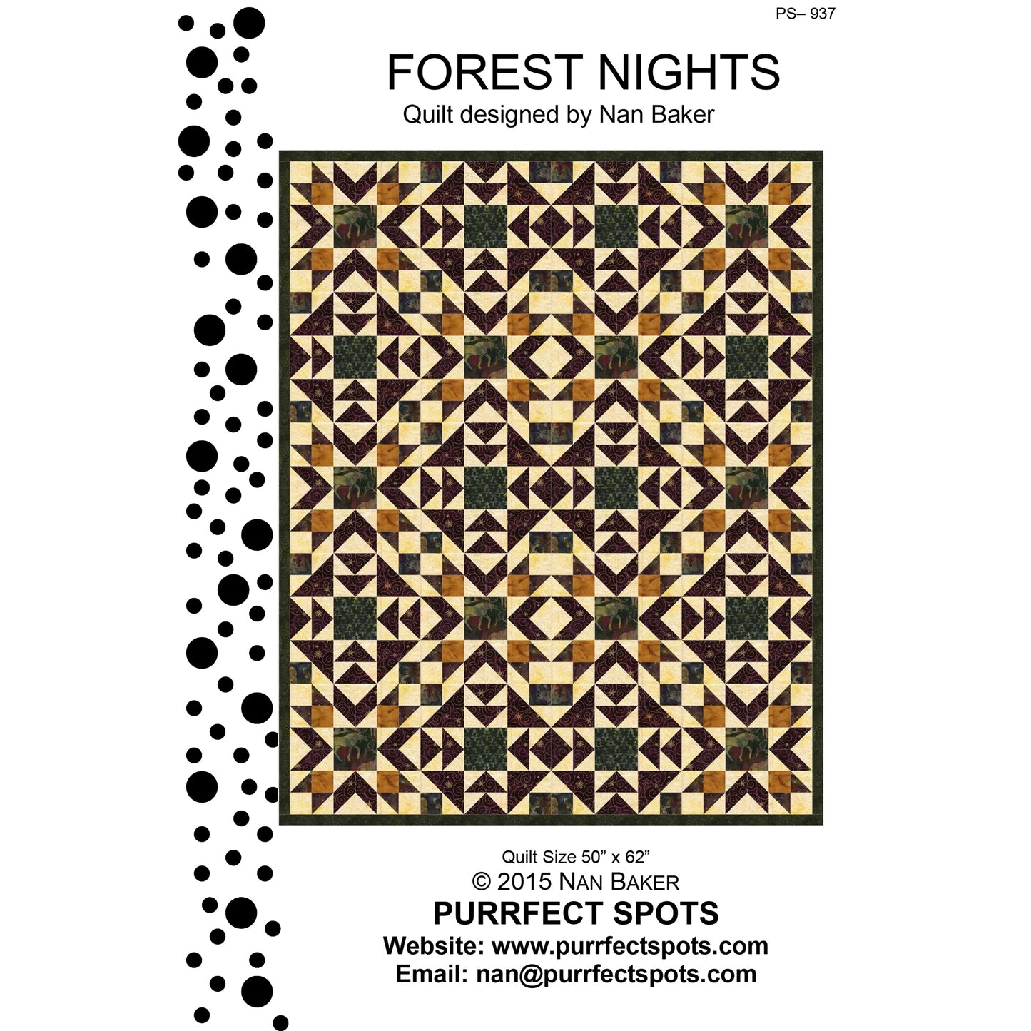 Forest Nights Quilt Pattern PS-937 - Paper Pattern
