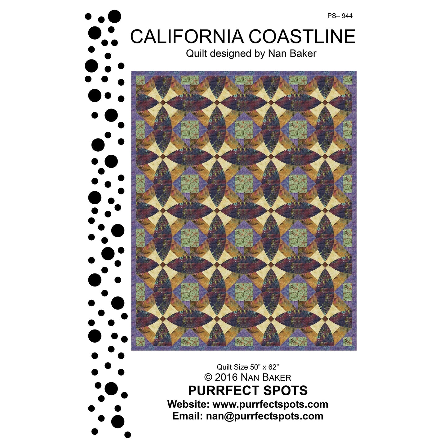 California Coastline Quilt PS-944e - Downloadable Pattern