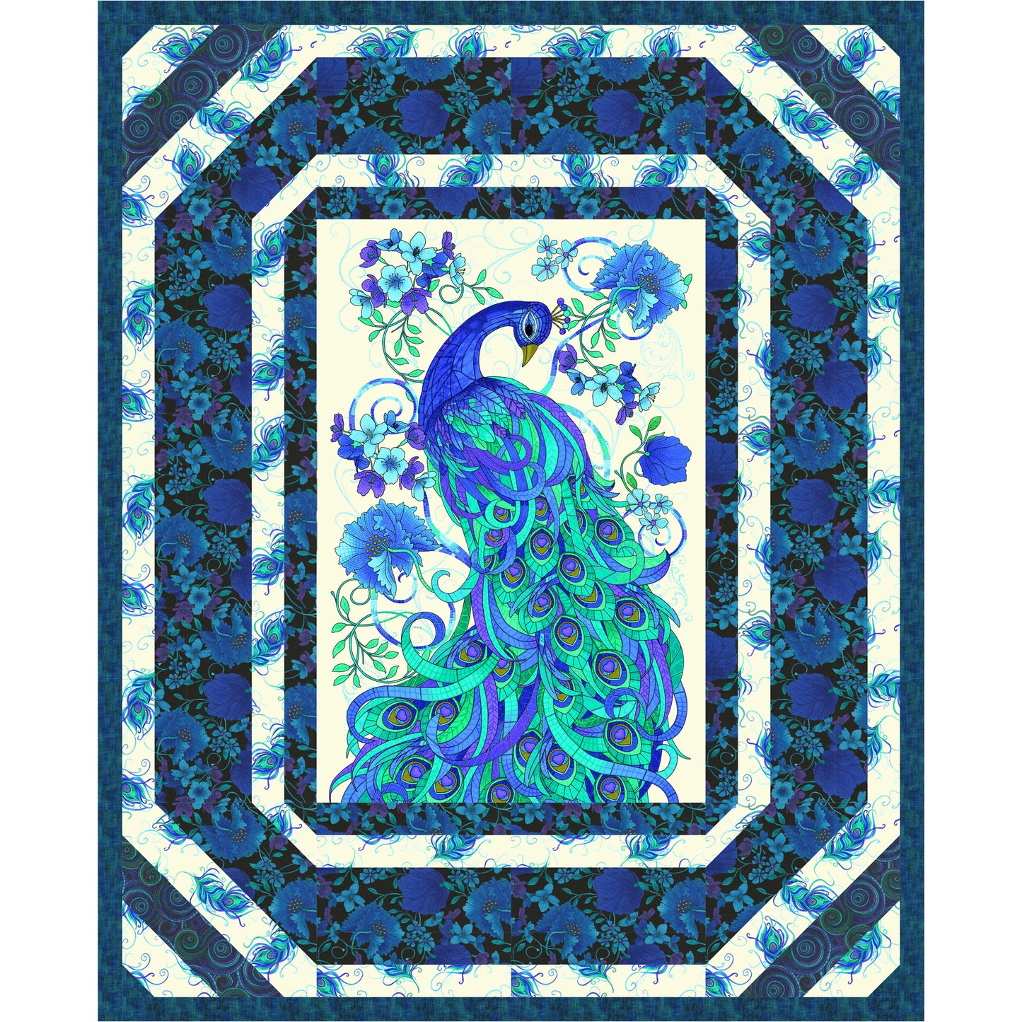 Fabulous Feathers Quilt Pattern PS-950 - Paper Pattern