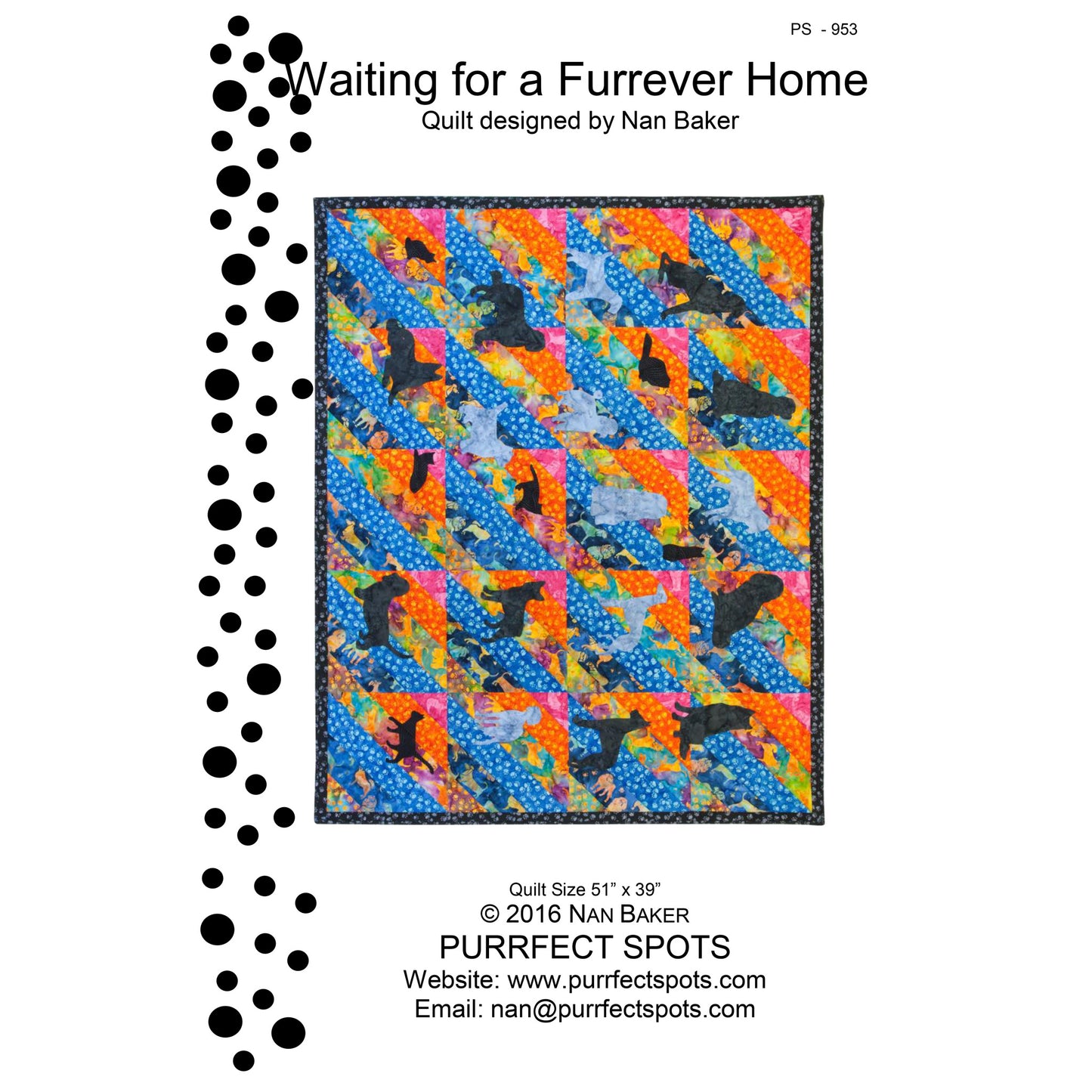 Waiting for a Furrever Home Quilt PS-953e - Downloadable Pattern
