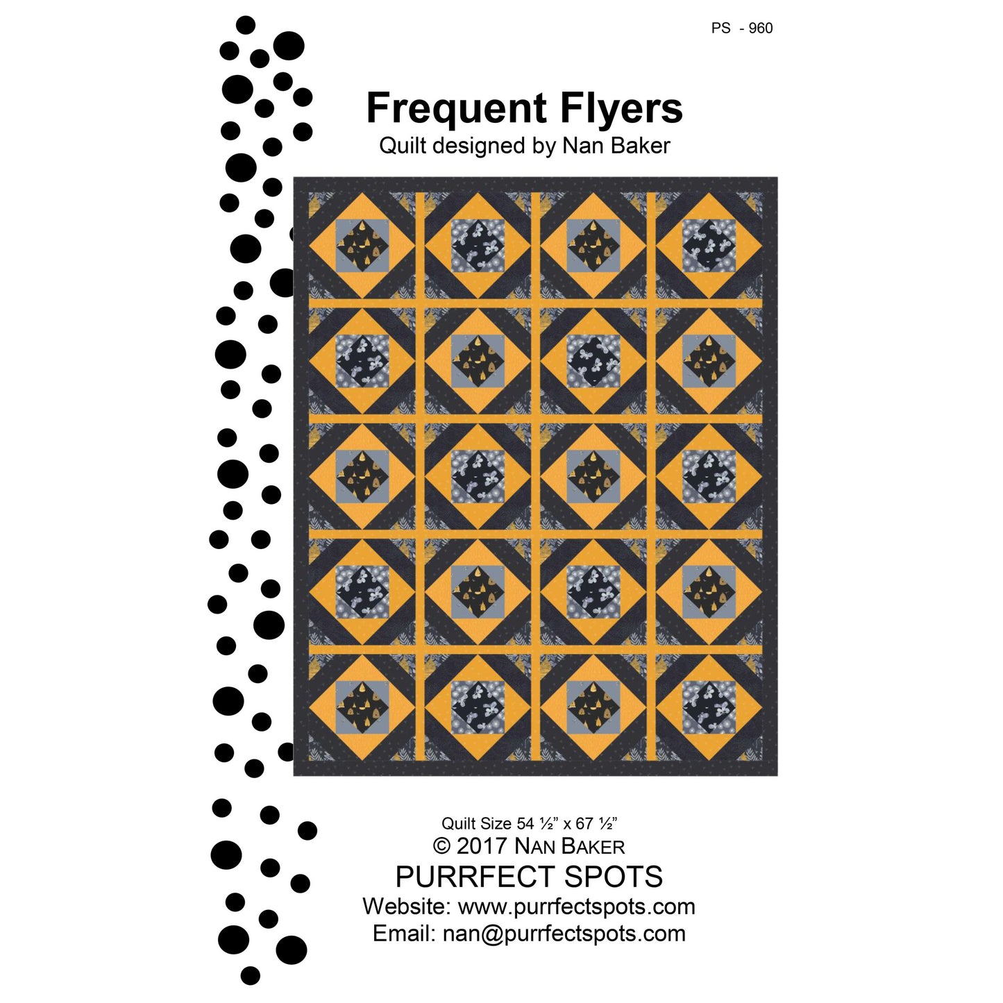 Frequent Flyers Quilt PS-960e - Downloadable Pattern