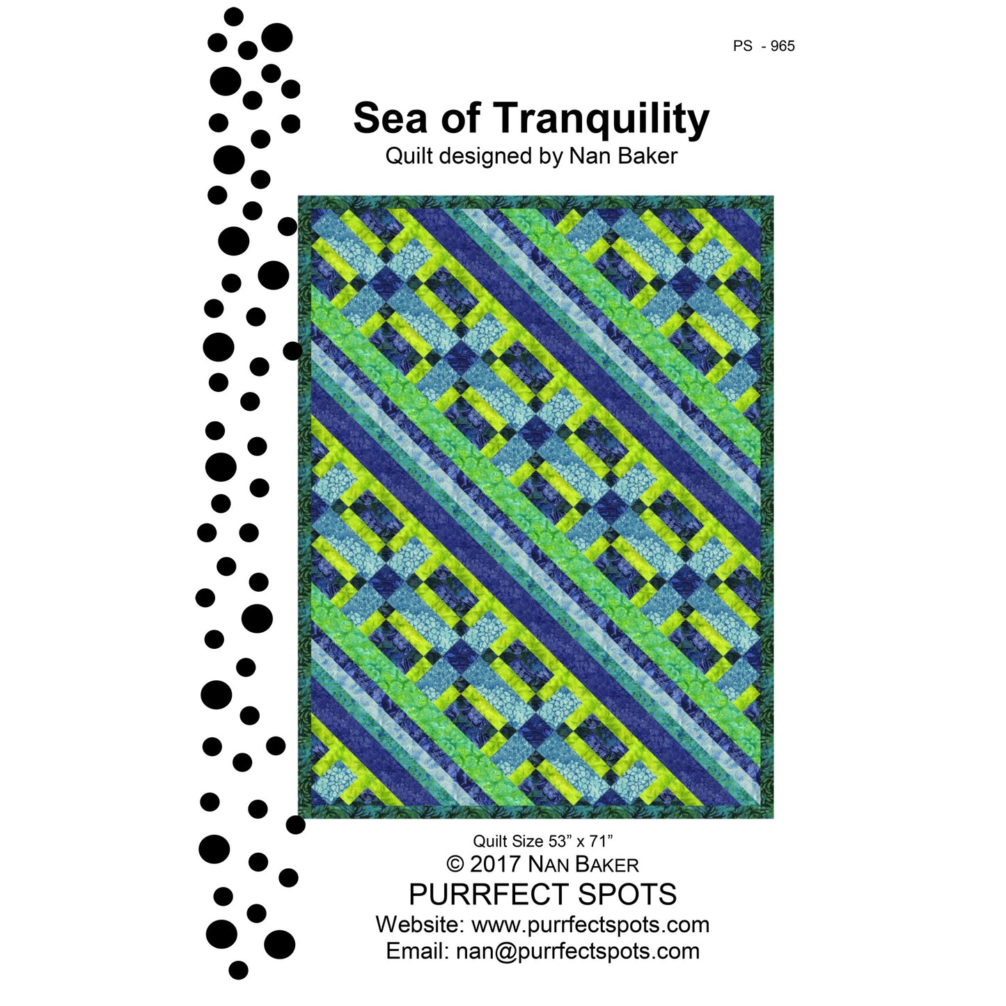 Sea of Tranquility Quilt PS-965e - Downloadable Pattern