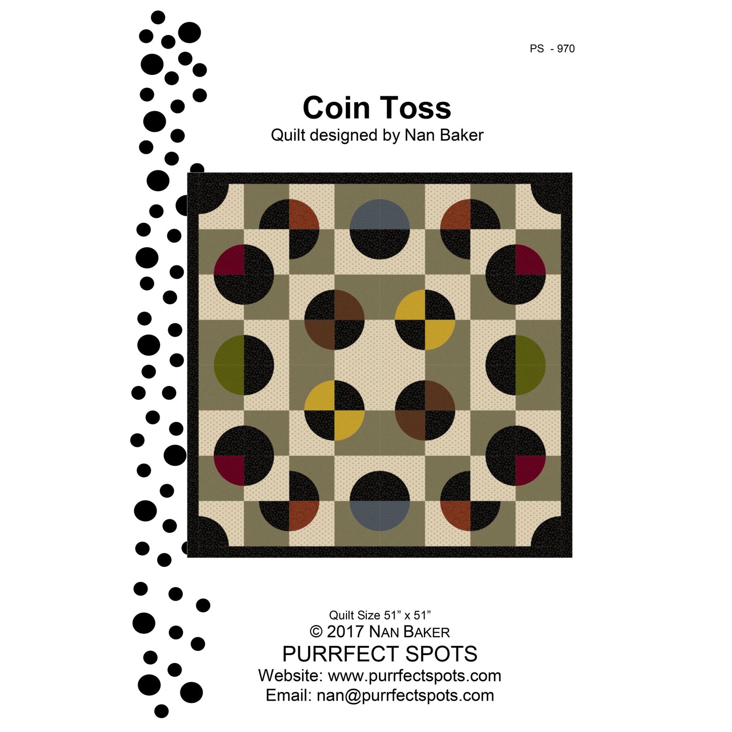 Coin Toss Quilt PS-970e - Downloadable Pattern