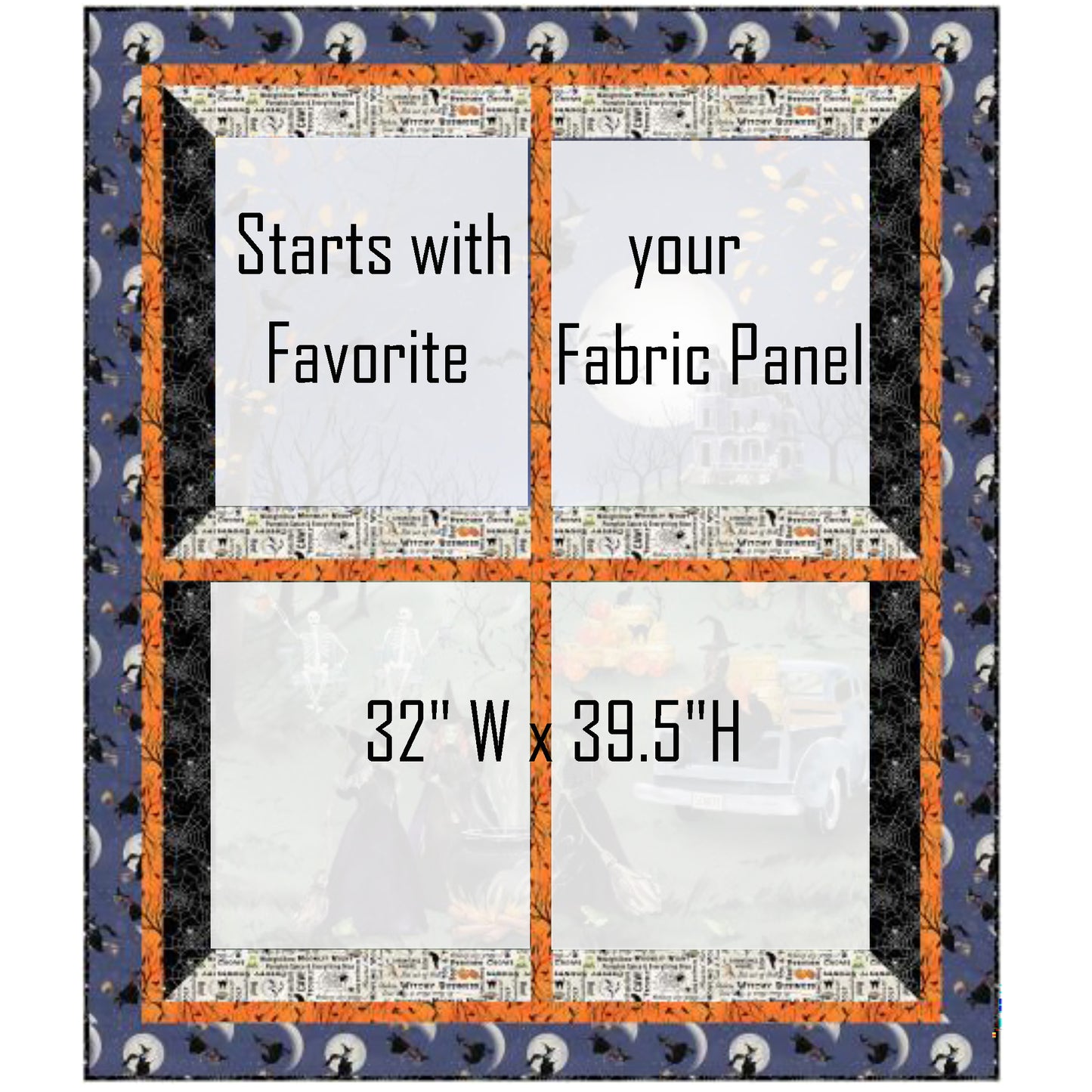 Toil & Trouble Quilt PWS-470e - Downloadable Pattern