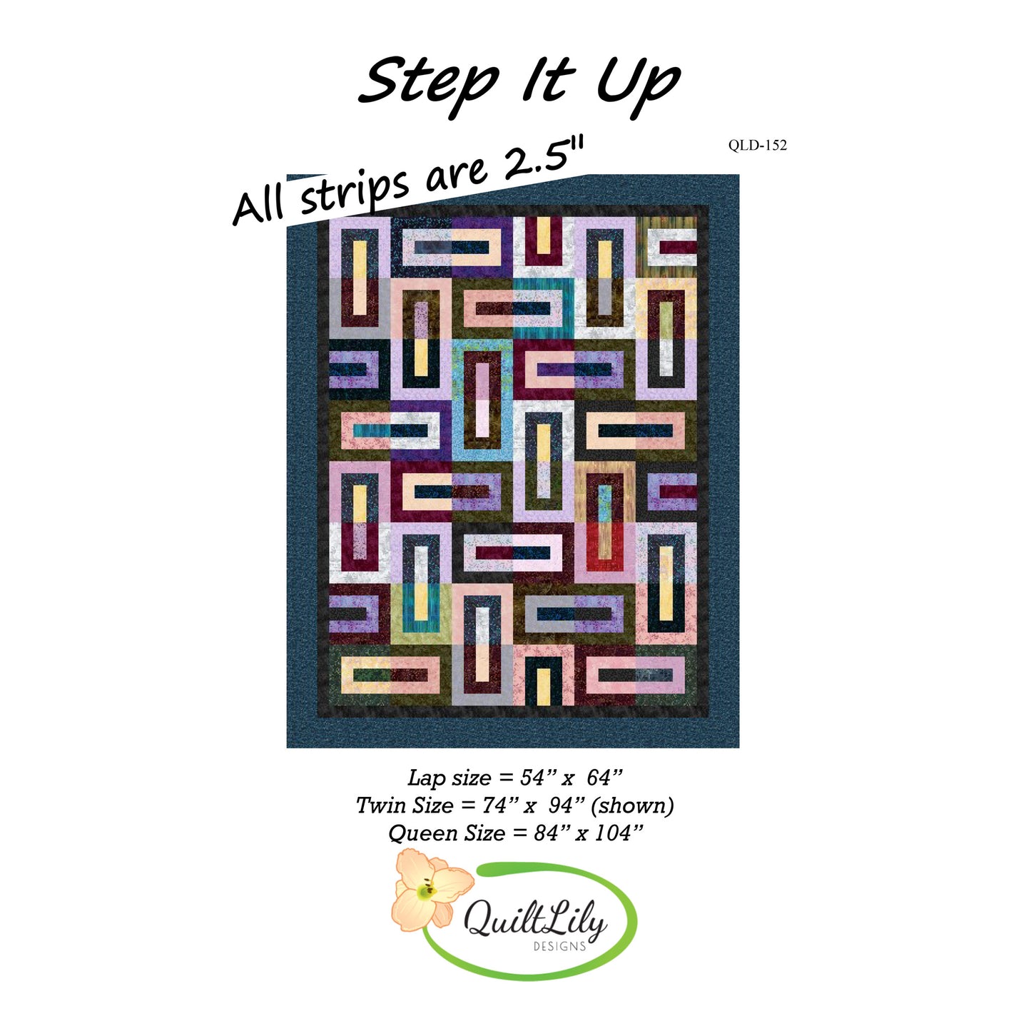 Step It Up Quilt QLD-152e - Downloadable Pattern
