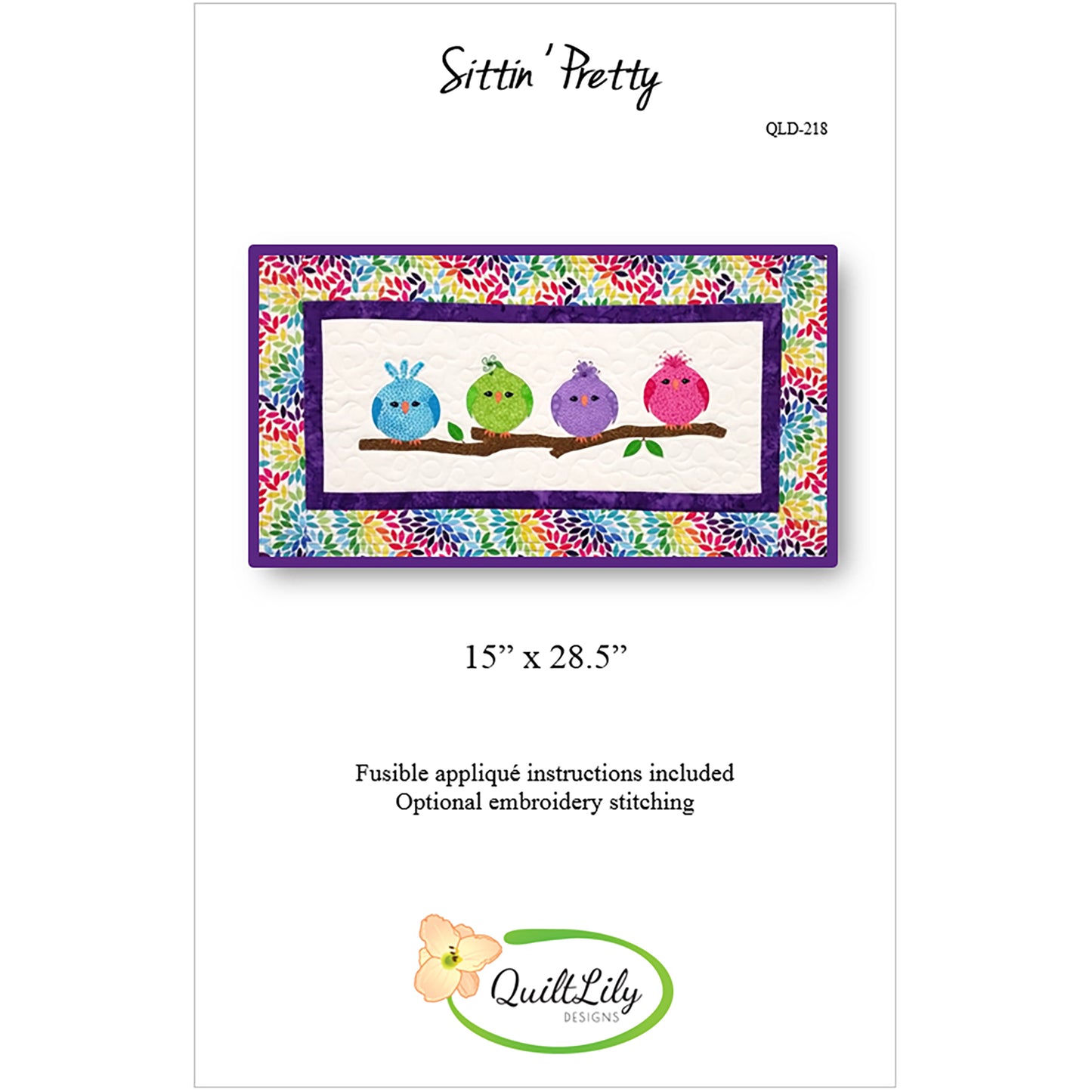 Sittin' Pretty Quilt QLD-218e - Downloadable Pattern