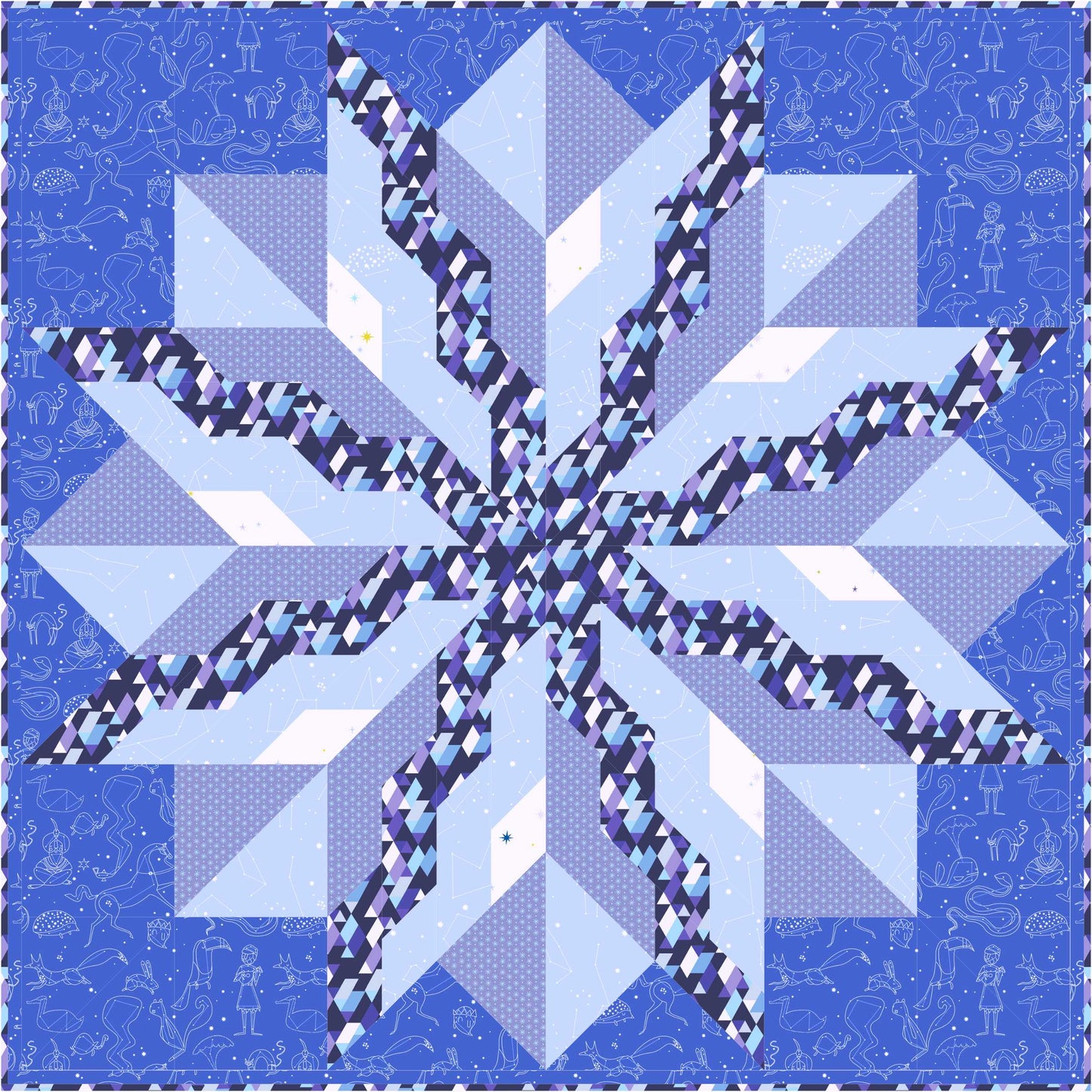 Phire's Radiance Quilt QN-008e - Downloadable Pattern