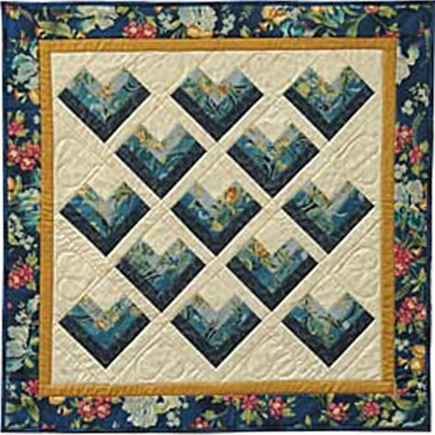 Hearts Quilt Pattern - Straight to the Point Series QW-02 - Paper Pattern
