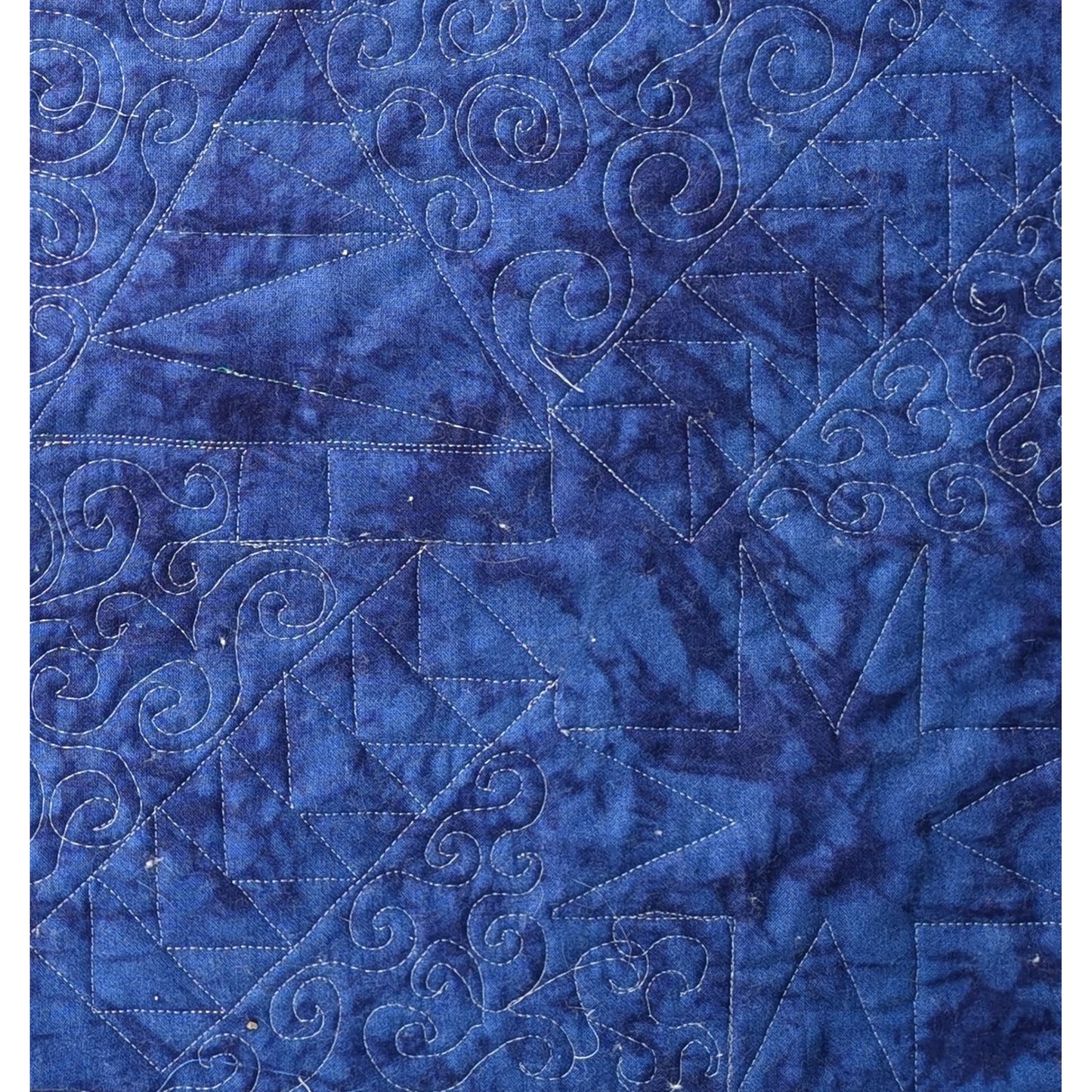 Fun quilting shown for back of the Winter's Night Flight quilt.