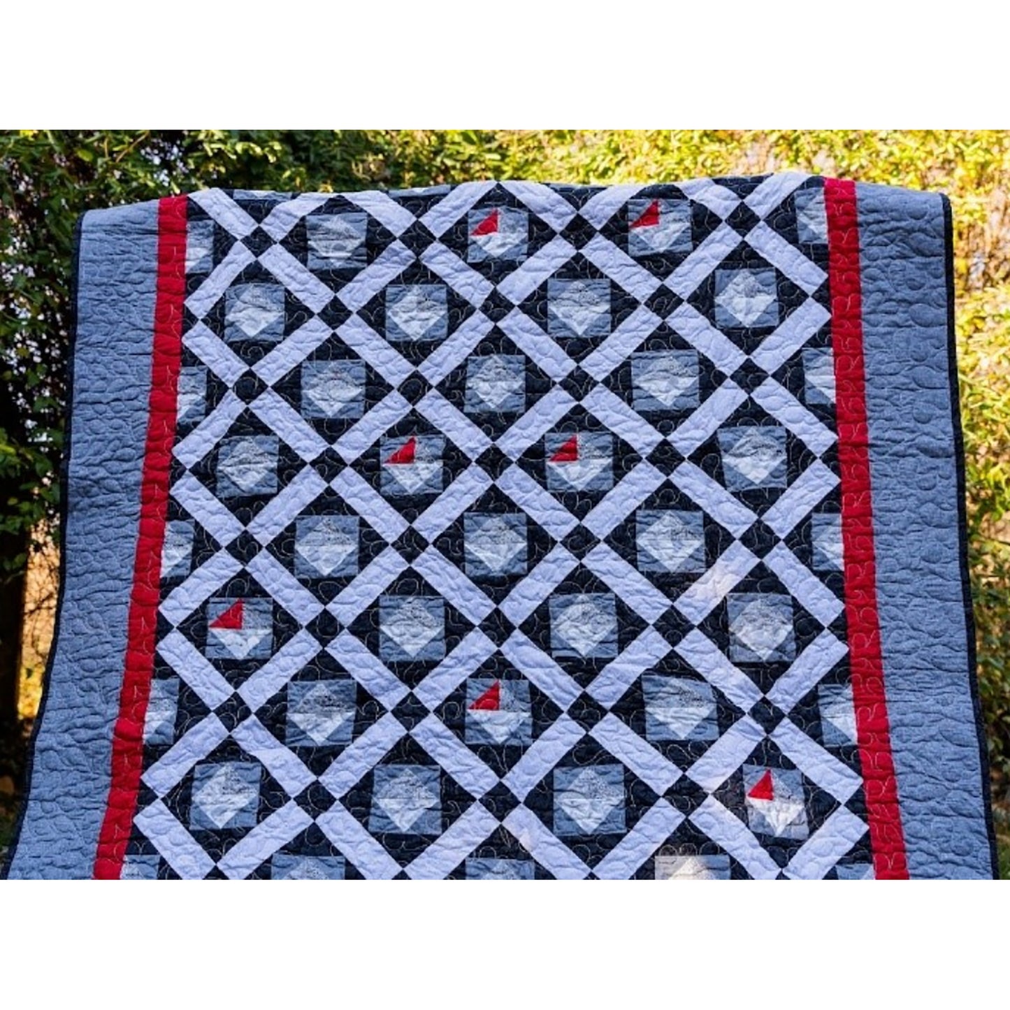 It Needs a Pop of Red Quilt Pattern SCC-109 - Paper Pattern