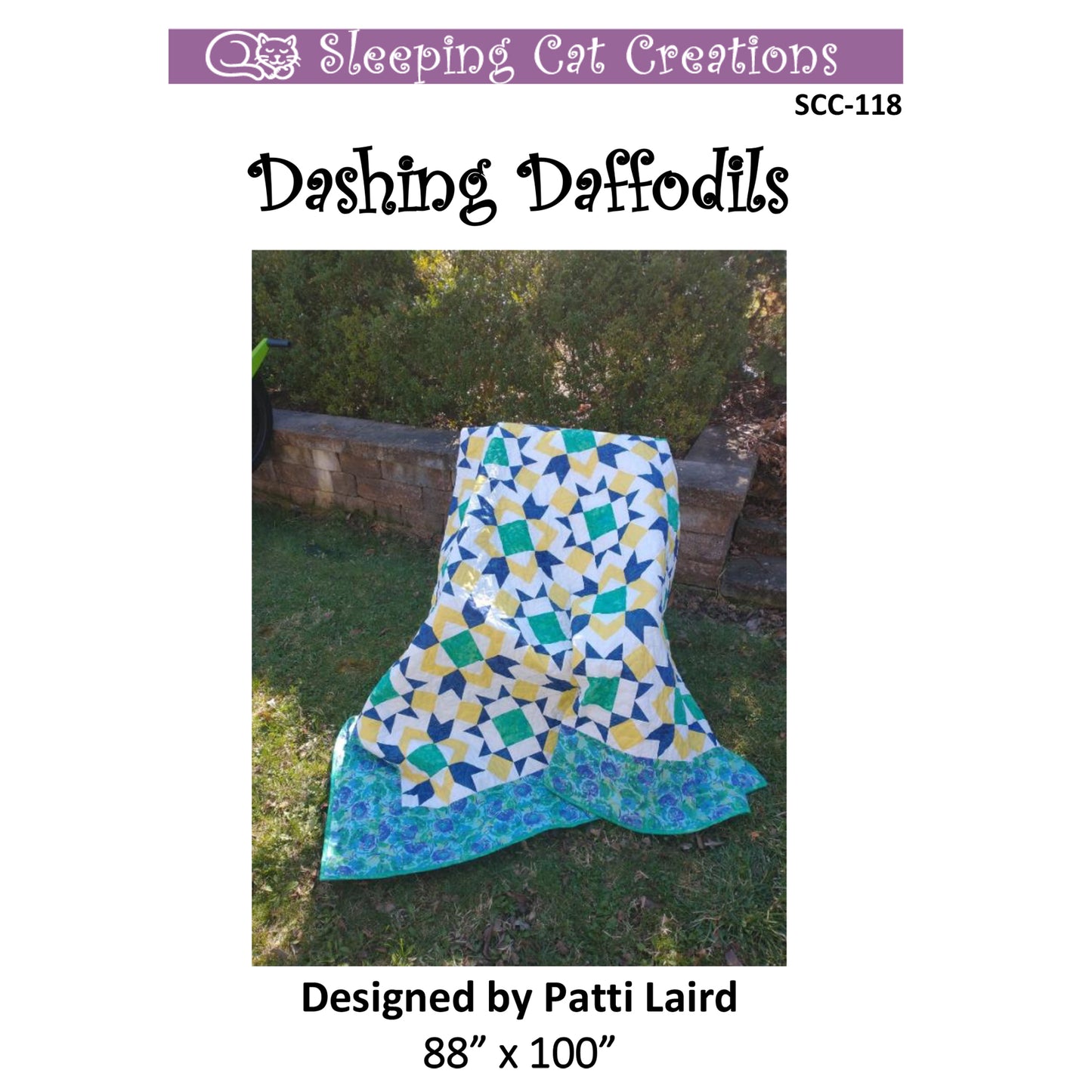 Dashing Daffodils Quilt Pattern SCC-118 - Paper Pattern