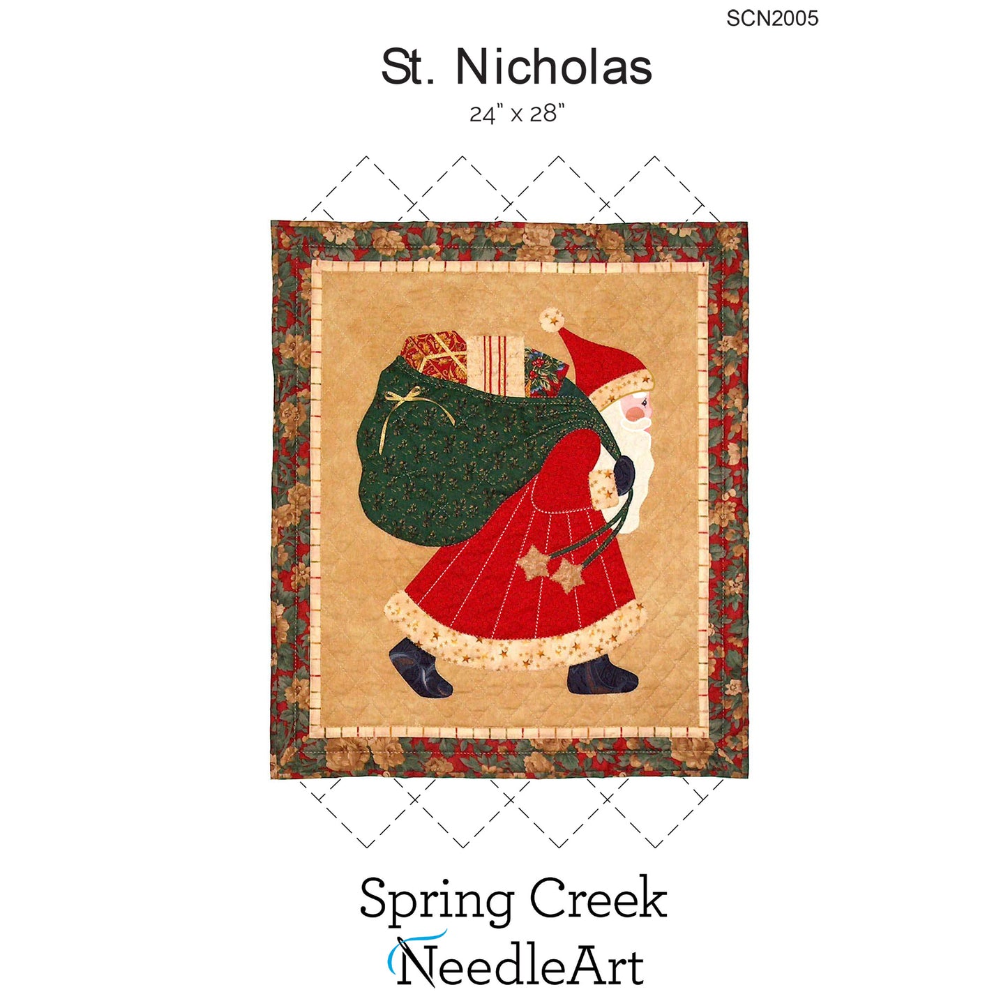 St Nicholas Wall Hanging SCN-2005e - Downloadable Pattern