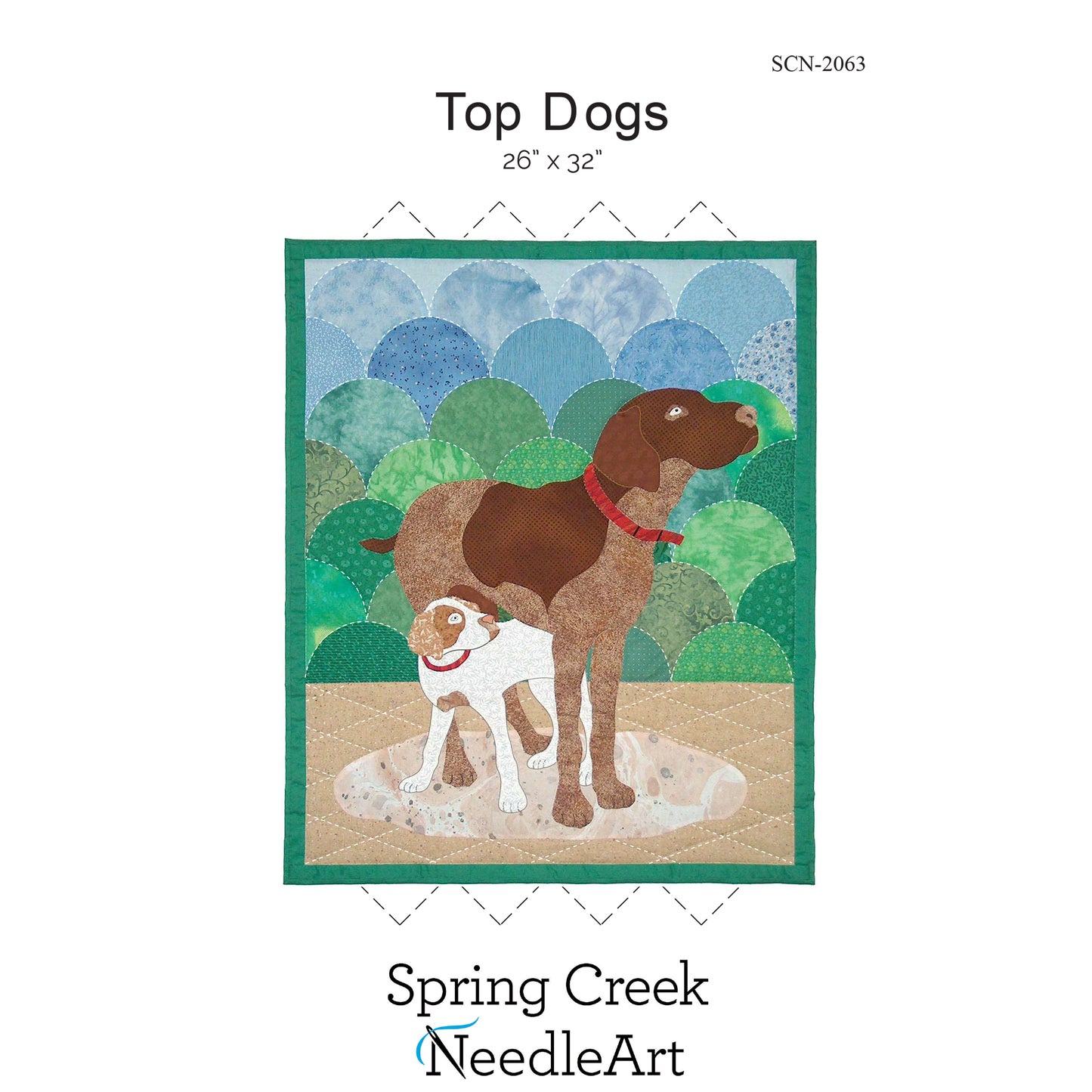 Cover image of pattern for Top Dogs Quilt.