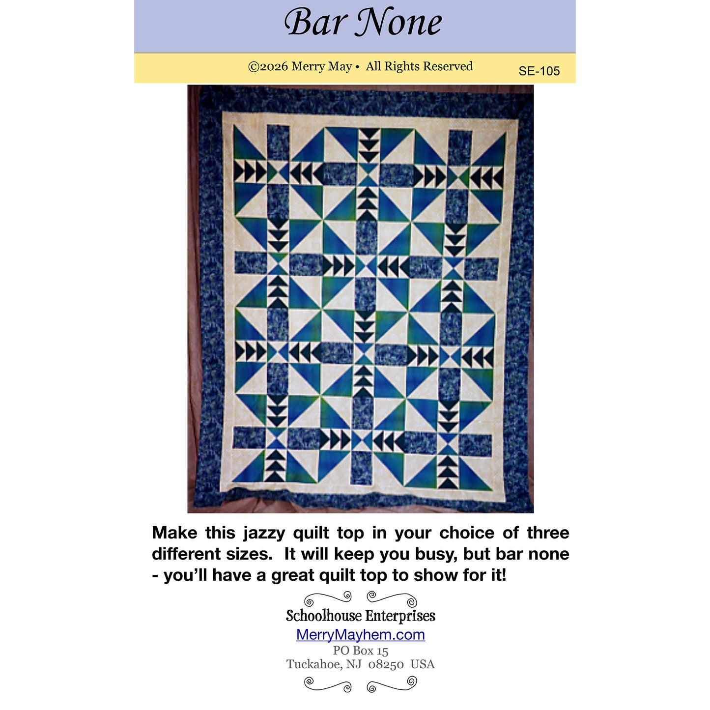 Cover image of pattern for Bar None quilt.