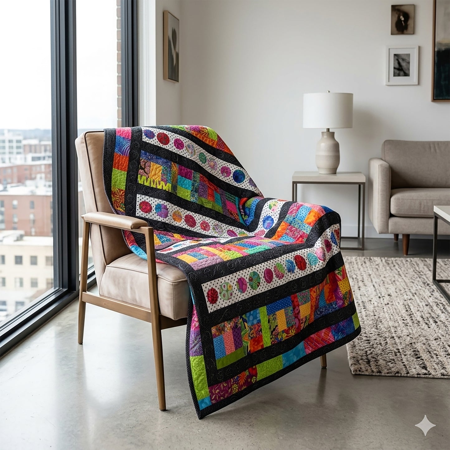 My Scraps Went Wild Quilt SM-106e - Downloadable Pattern