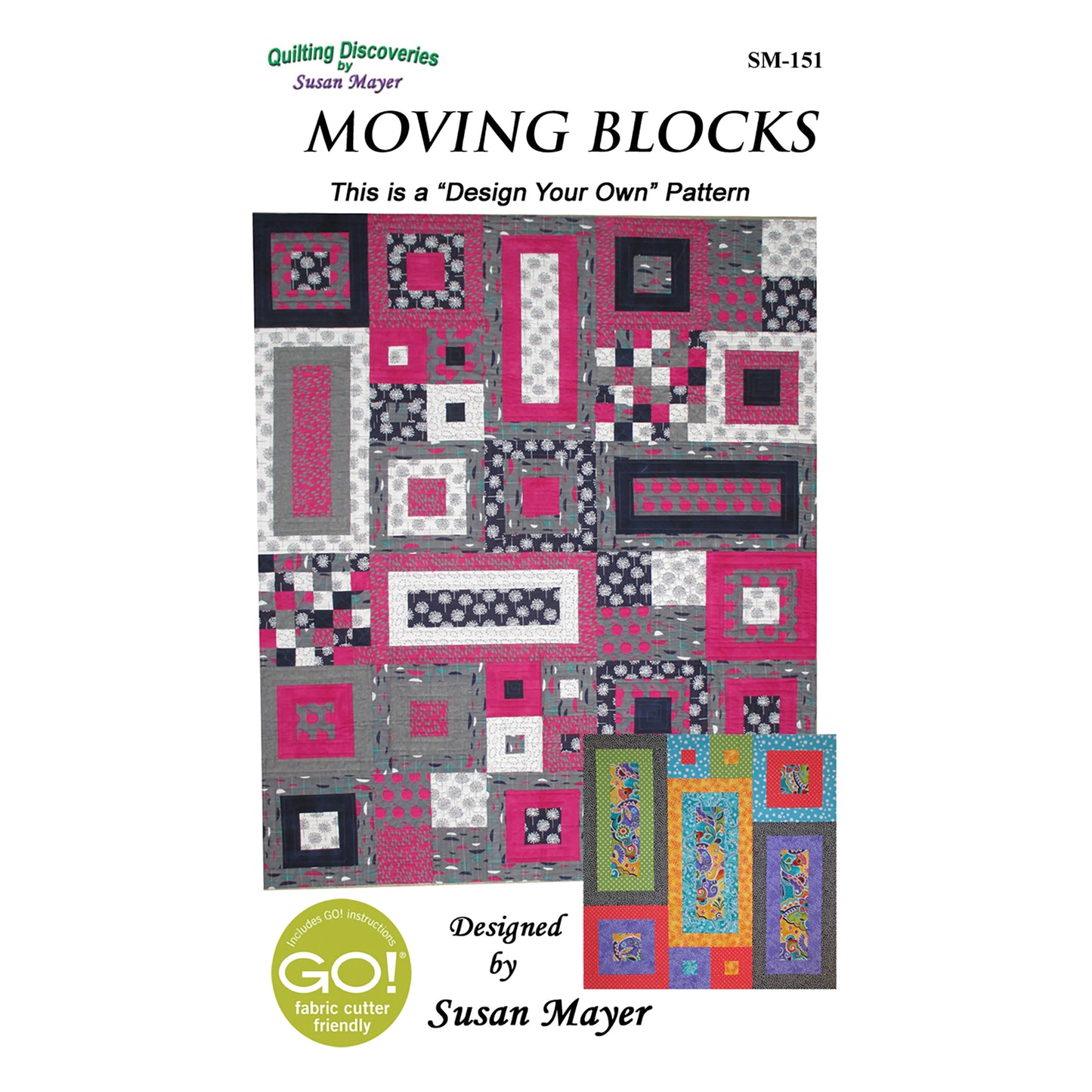 Moving Blocks Quilt SM-151e - Downloadable Pattern