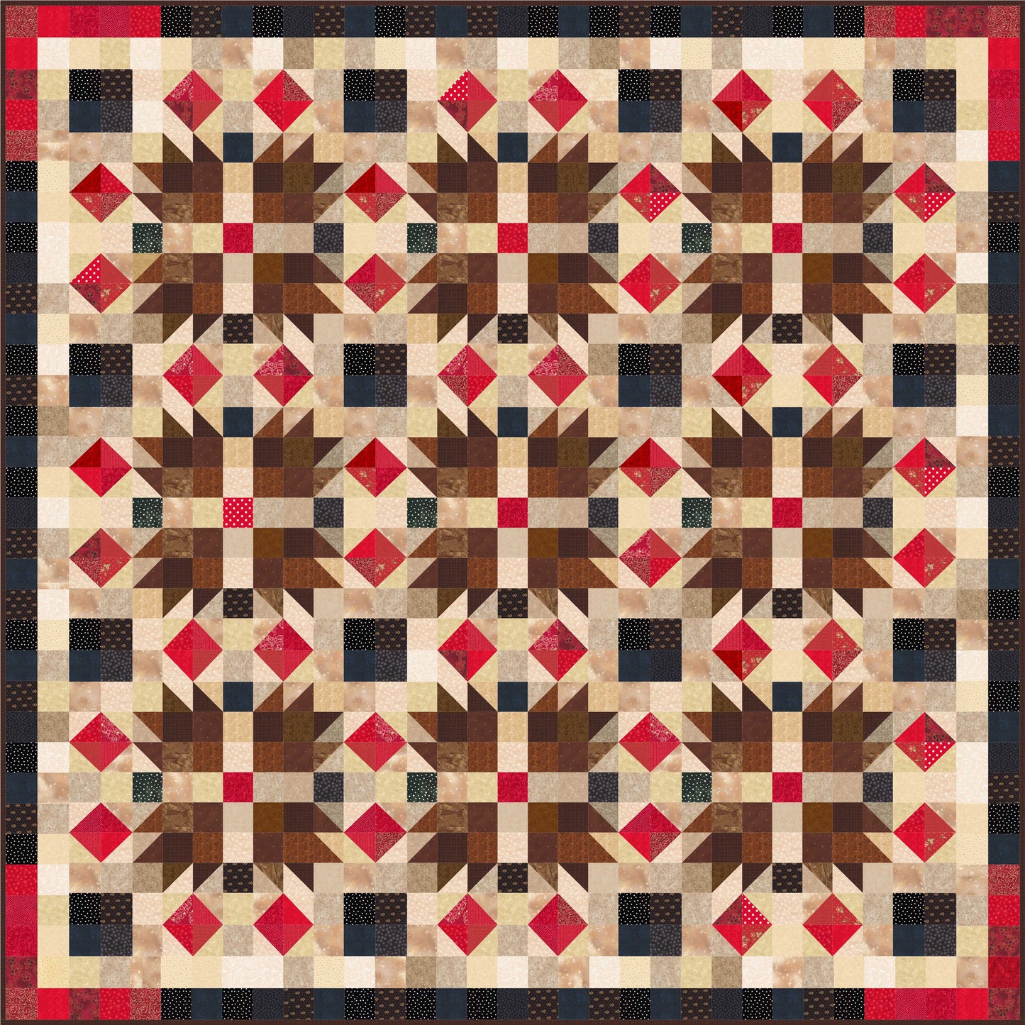 Ruby Bears Quilt Pattern SP-117 - Paper Pattern