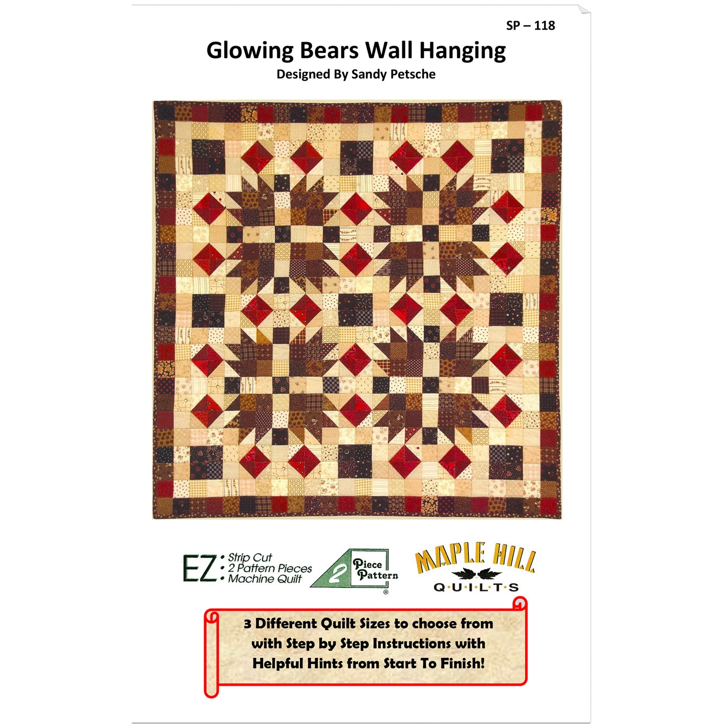 Glowing Bears Wall Hanging SP-118e - Downloadable Pattern