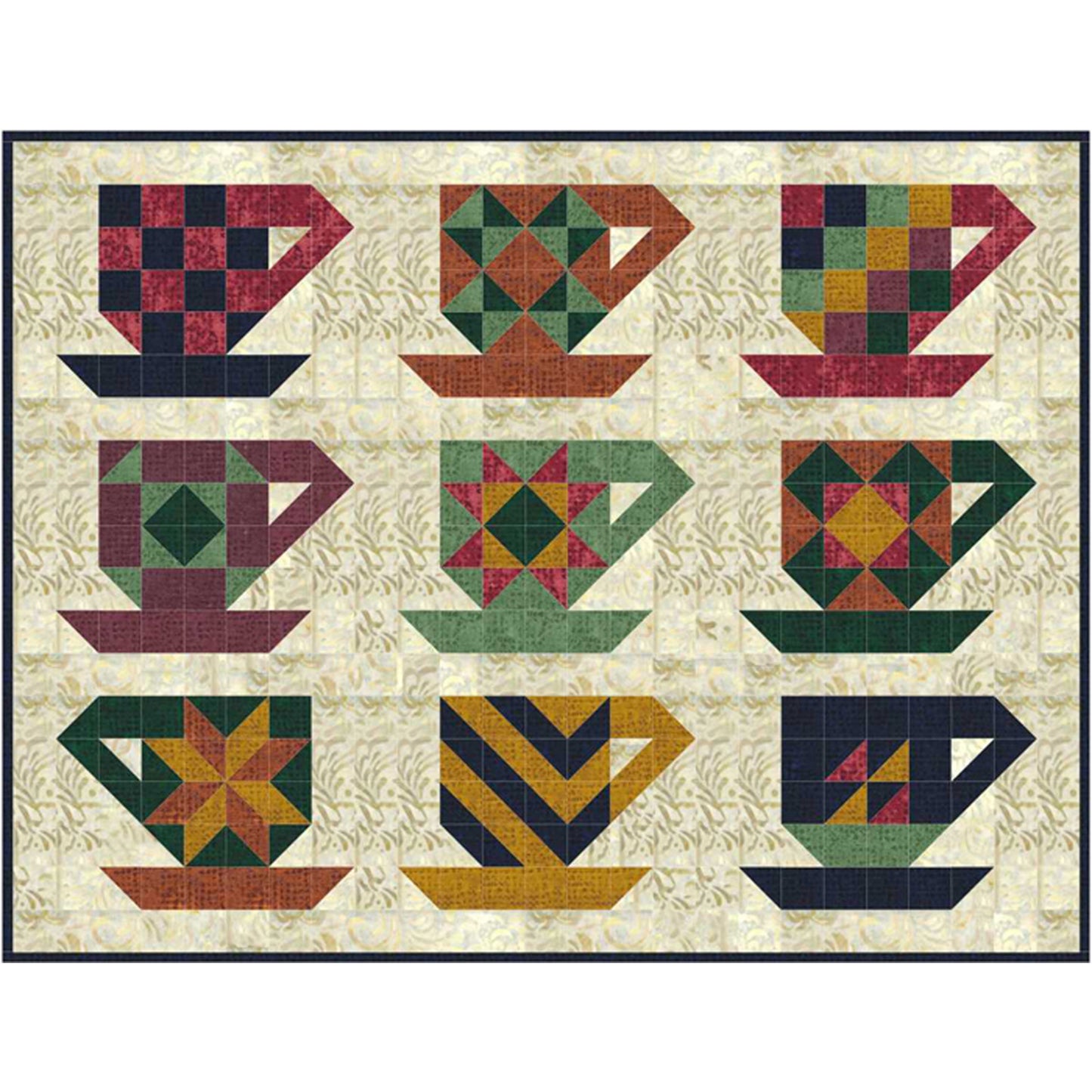 Cup of Friendship Quilt Pattern SP-209 - Paper Pattern