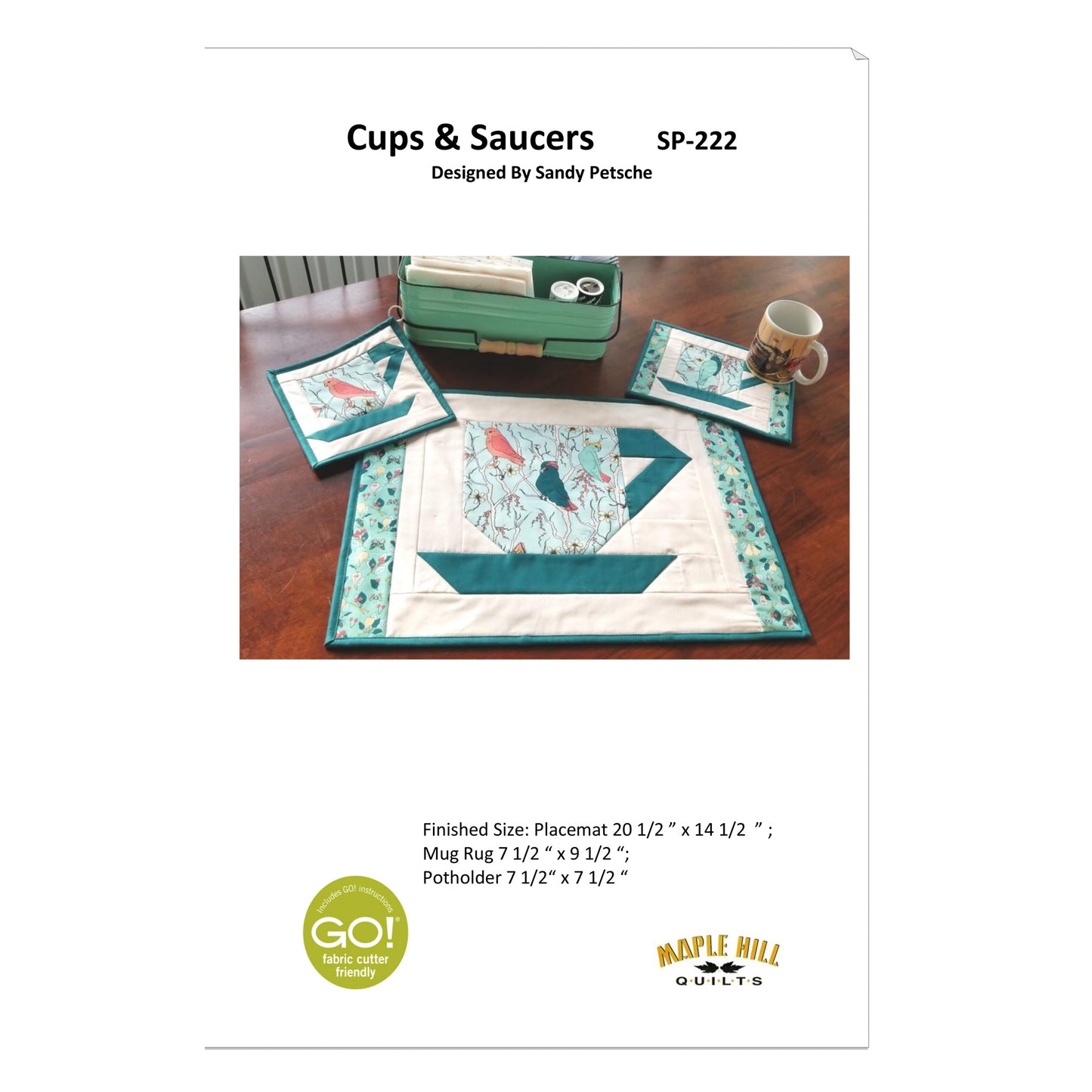 Cups & Saucers Table Set SP-222e - Downloadable Pattern