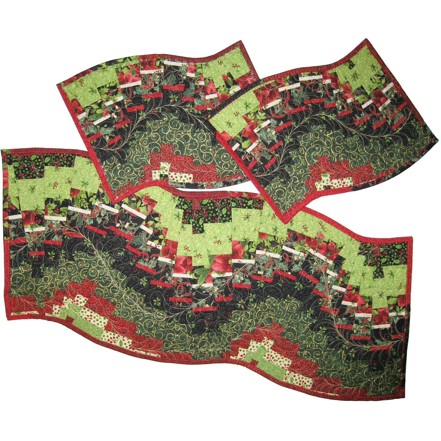 Swirling Table Runner Pattern SQD-102w - Wholesale Product